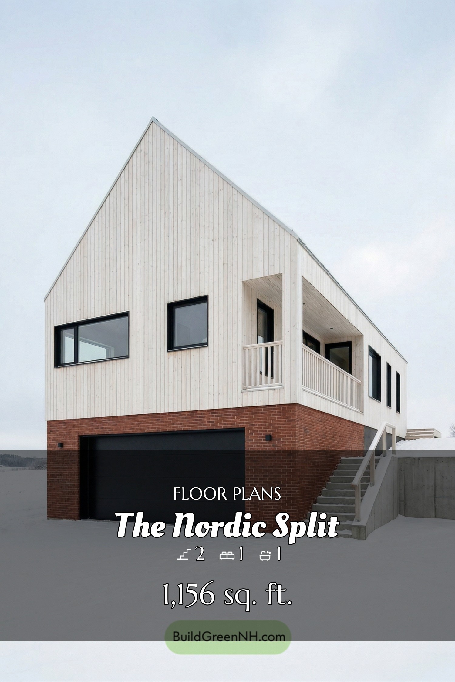 house siding white color with red brick