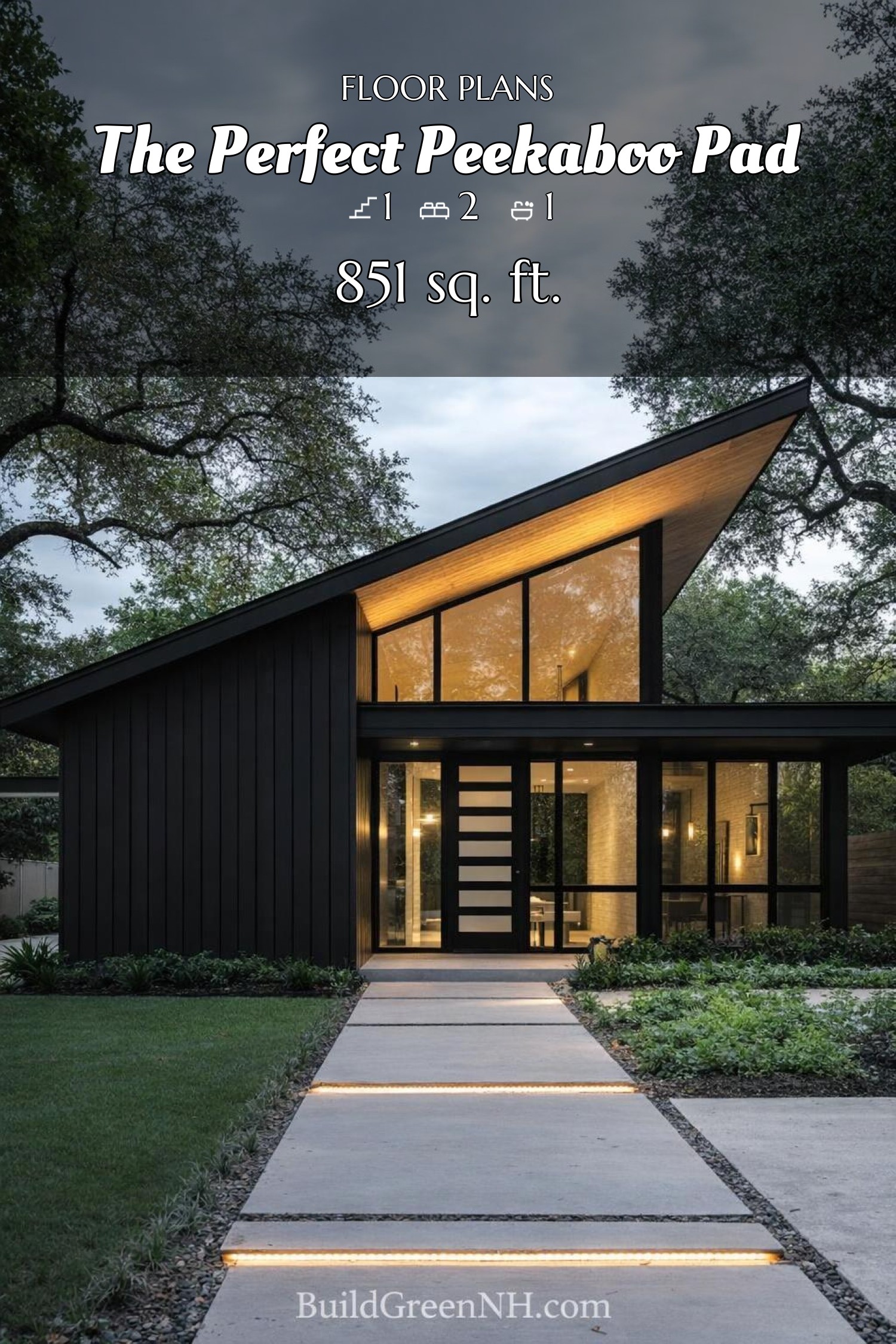 house siding all black (watermark BuildGreenNH.com at the bottom centered)