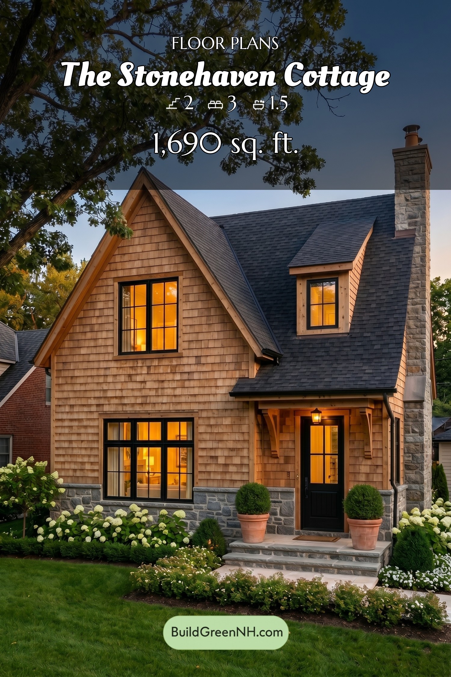 house siding wood with stone foundation