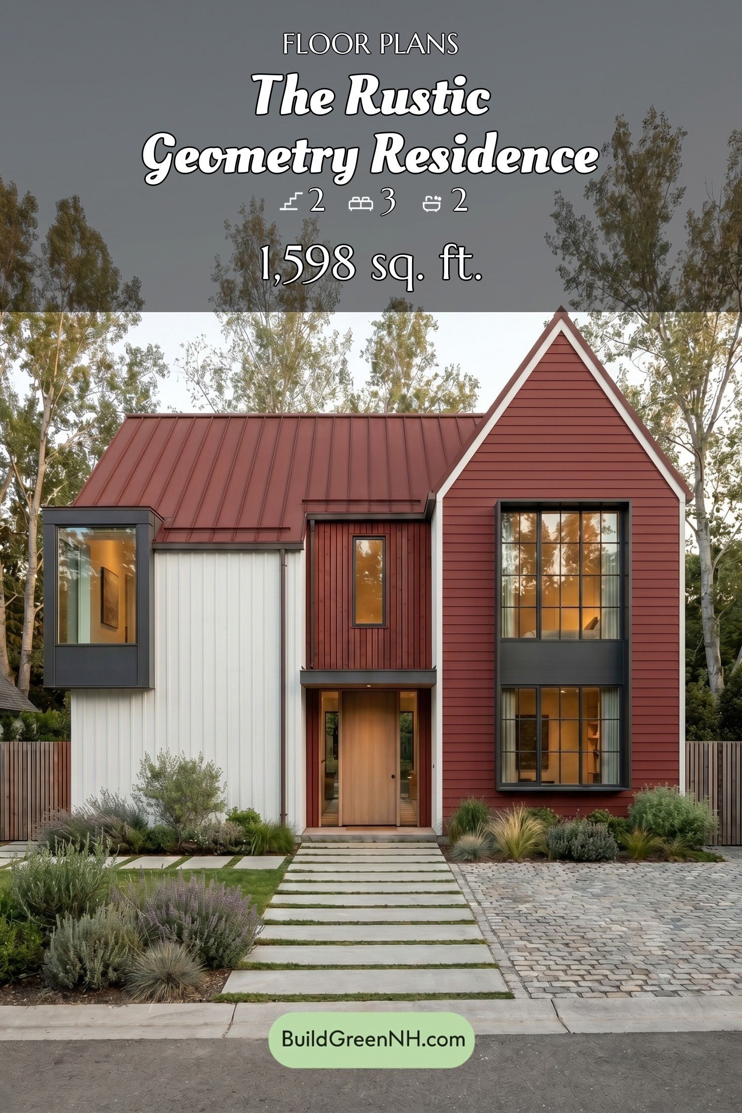 house siding white and red