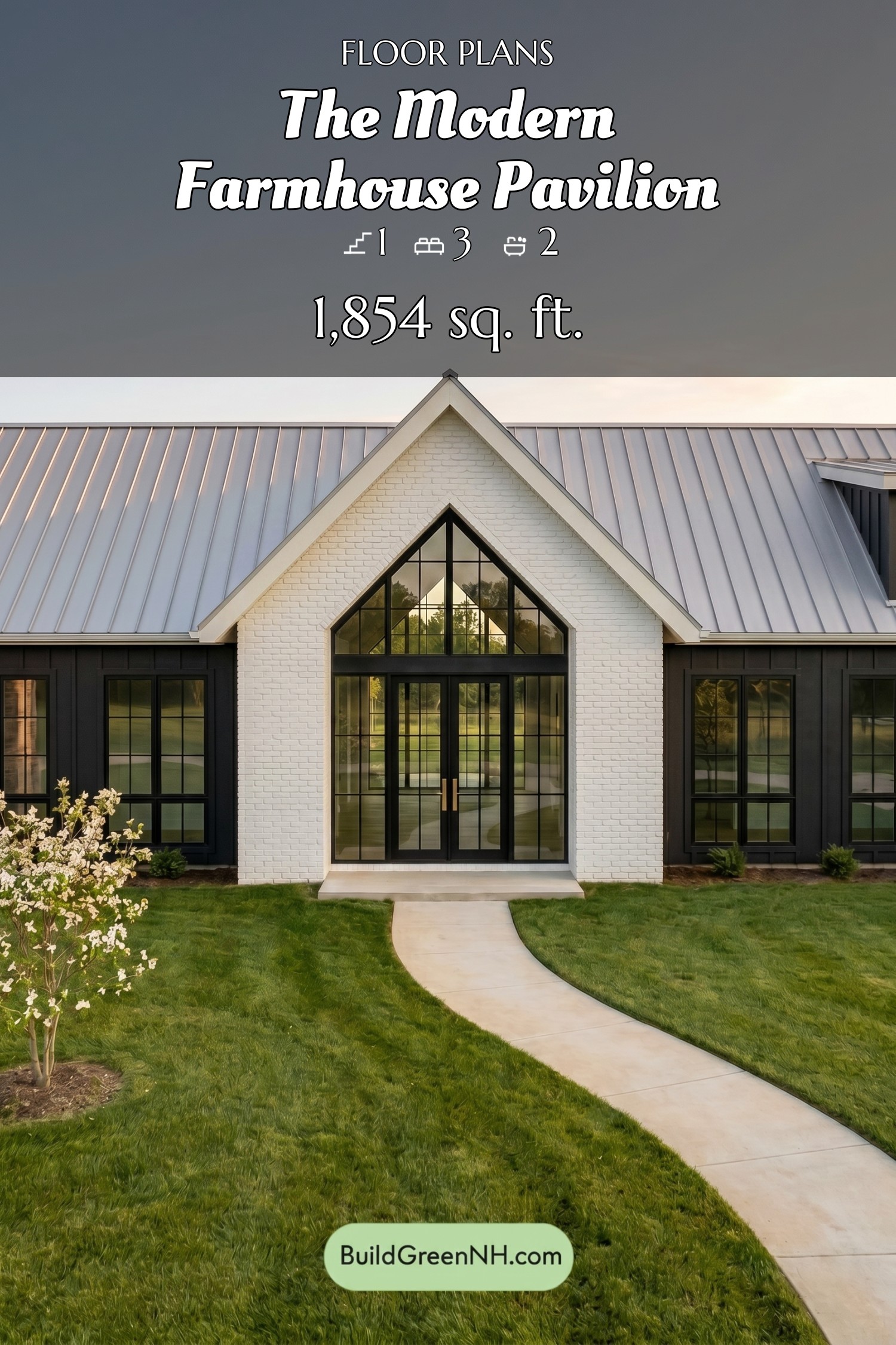 house siding white brick center and black wings