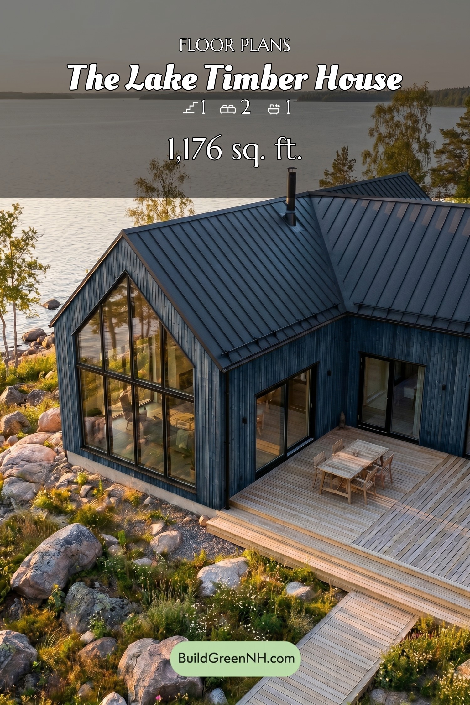 house siding deep blue