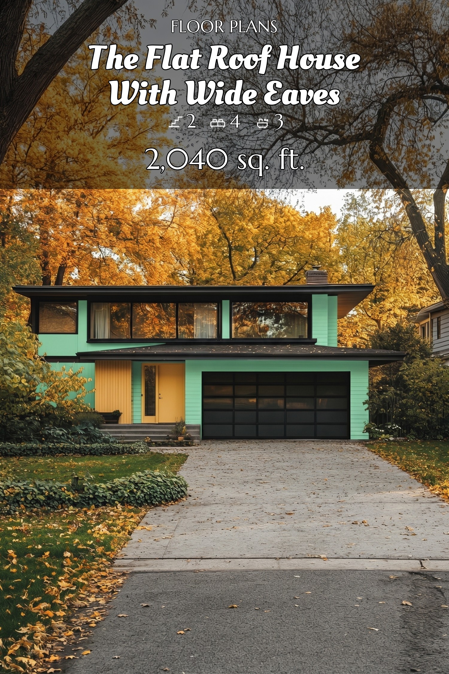 house siding mint green and yellow