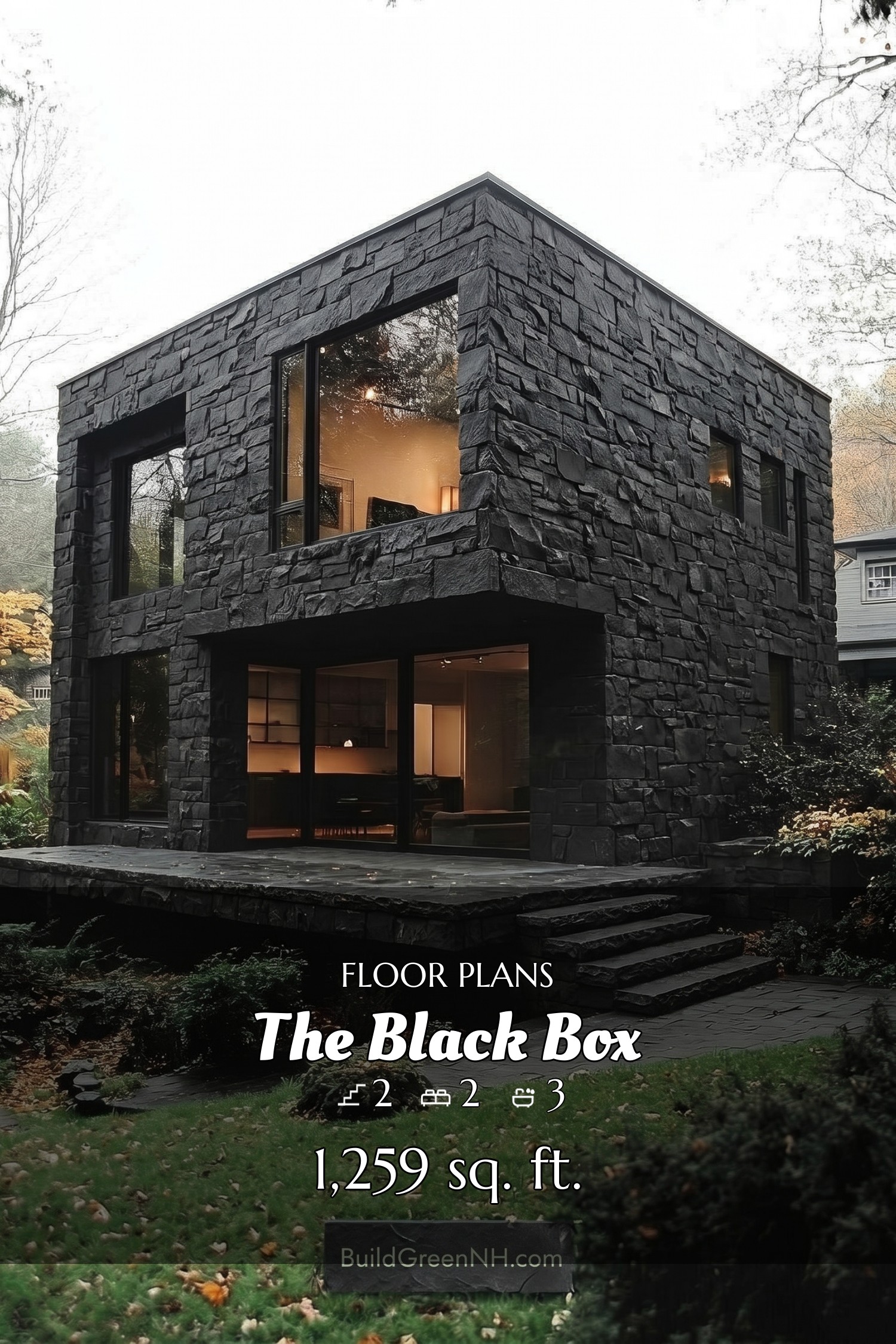 house siding black stone