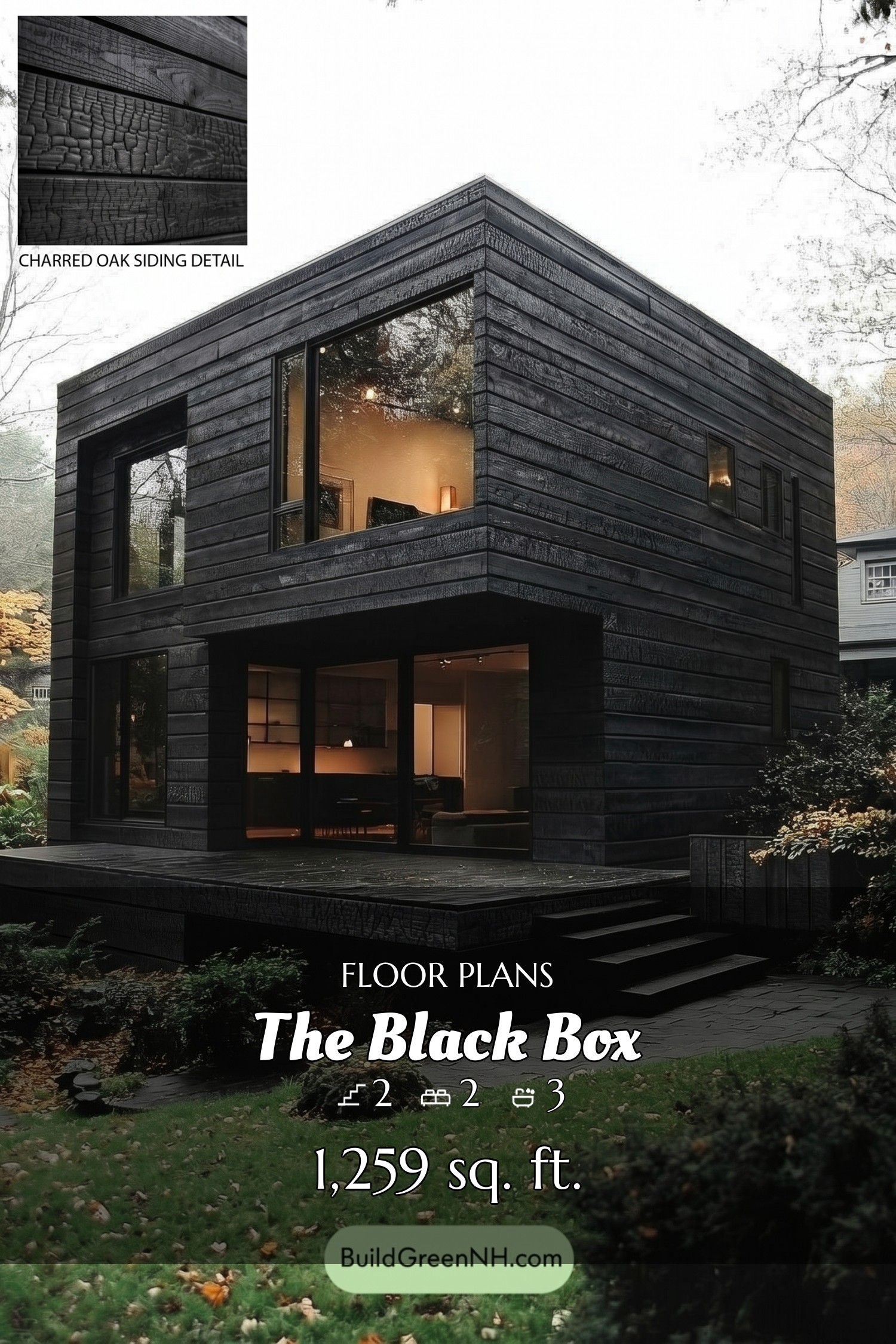 house siding black burnt oak board