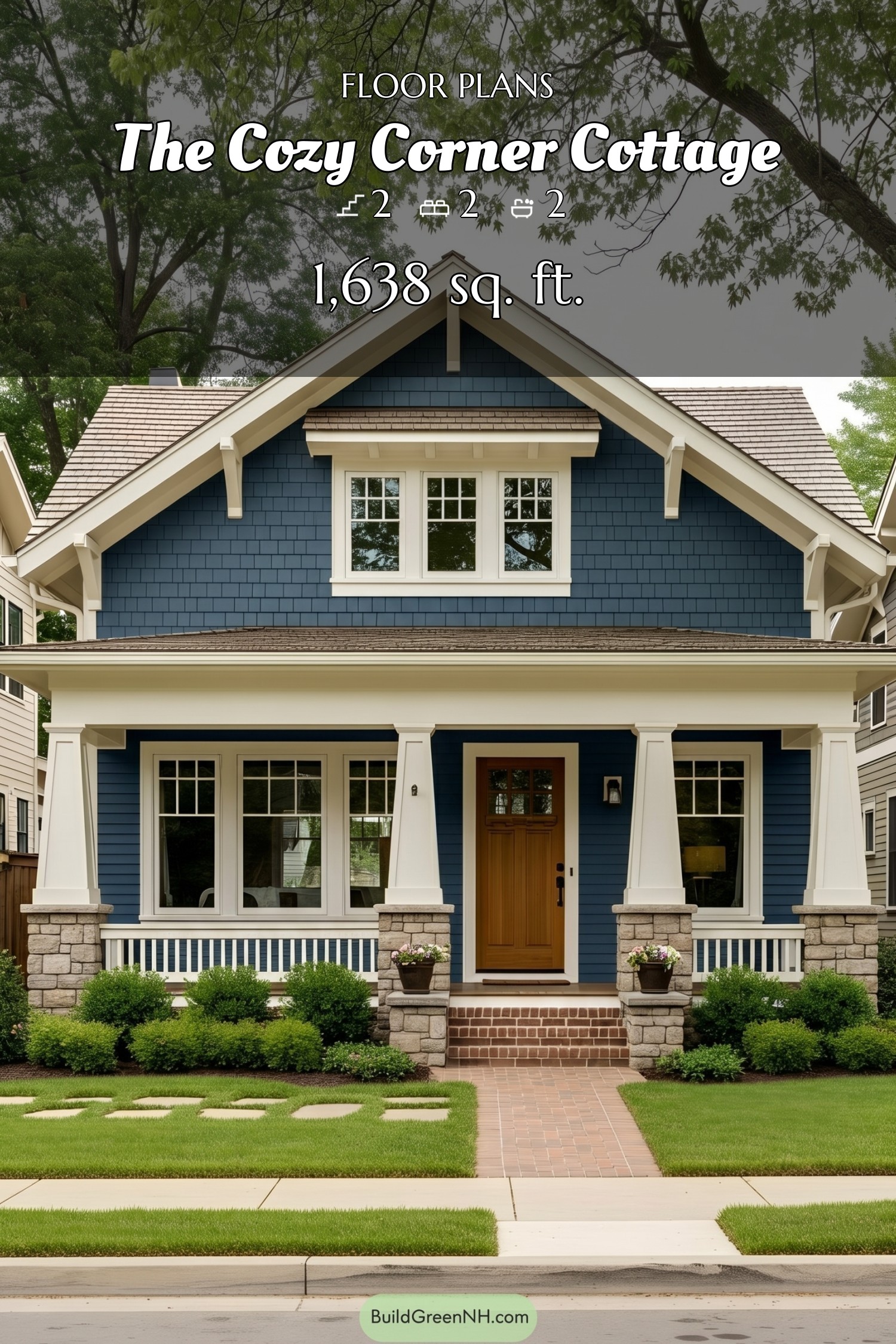 house siding deep blue