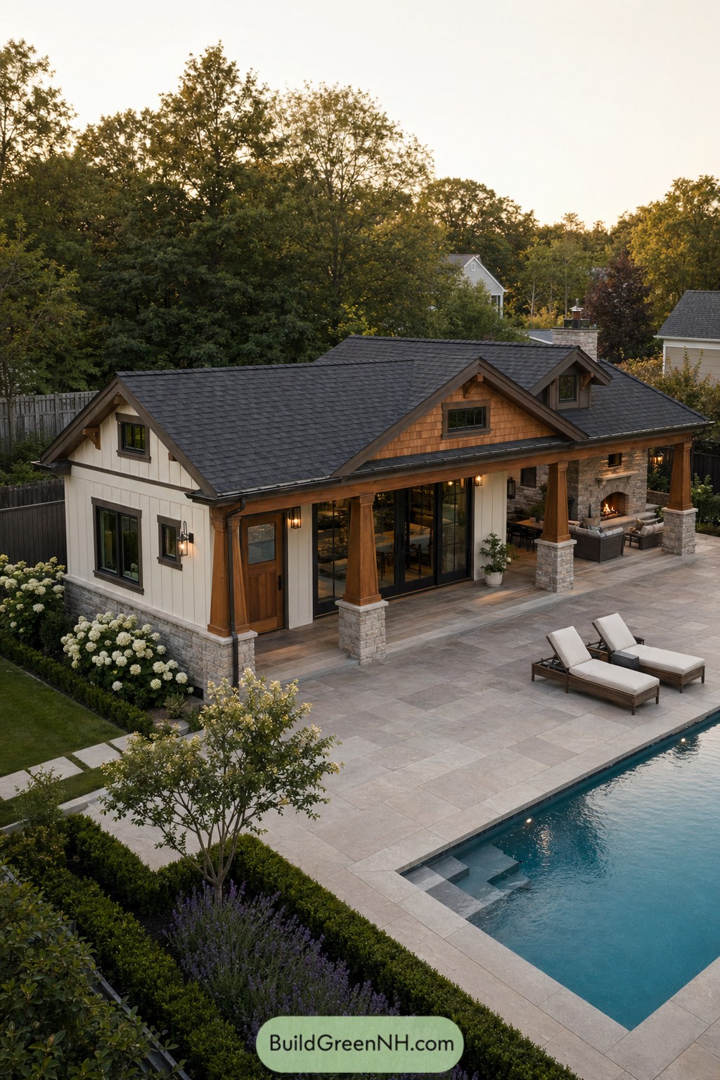 15 Modern Craftsman Style Pool Houses You’ll Fall For