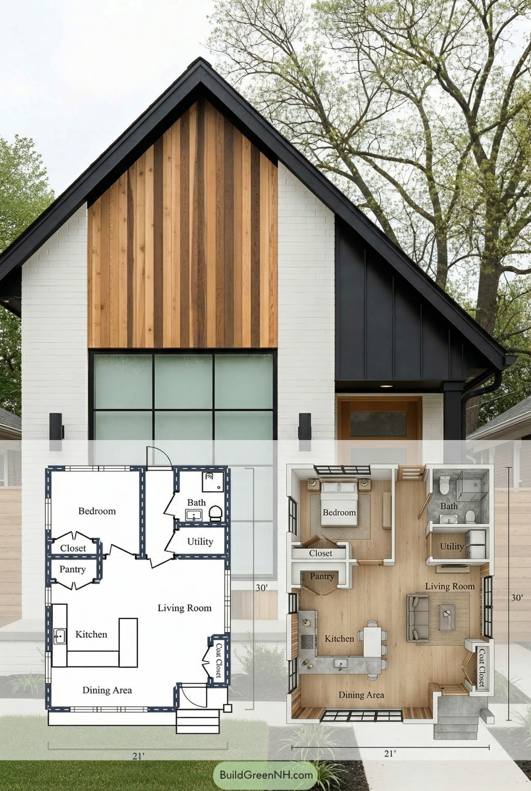 Quaint Cabin with Modern Marvels Floor Plan