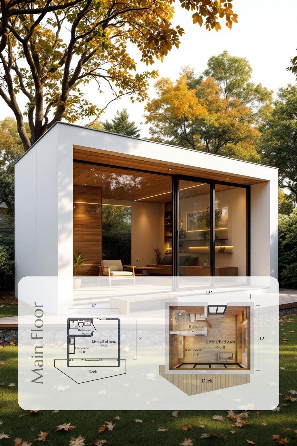 A Glasshouse Getaway in a Box Floor Plan