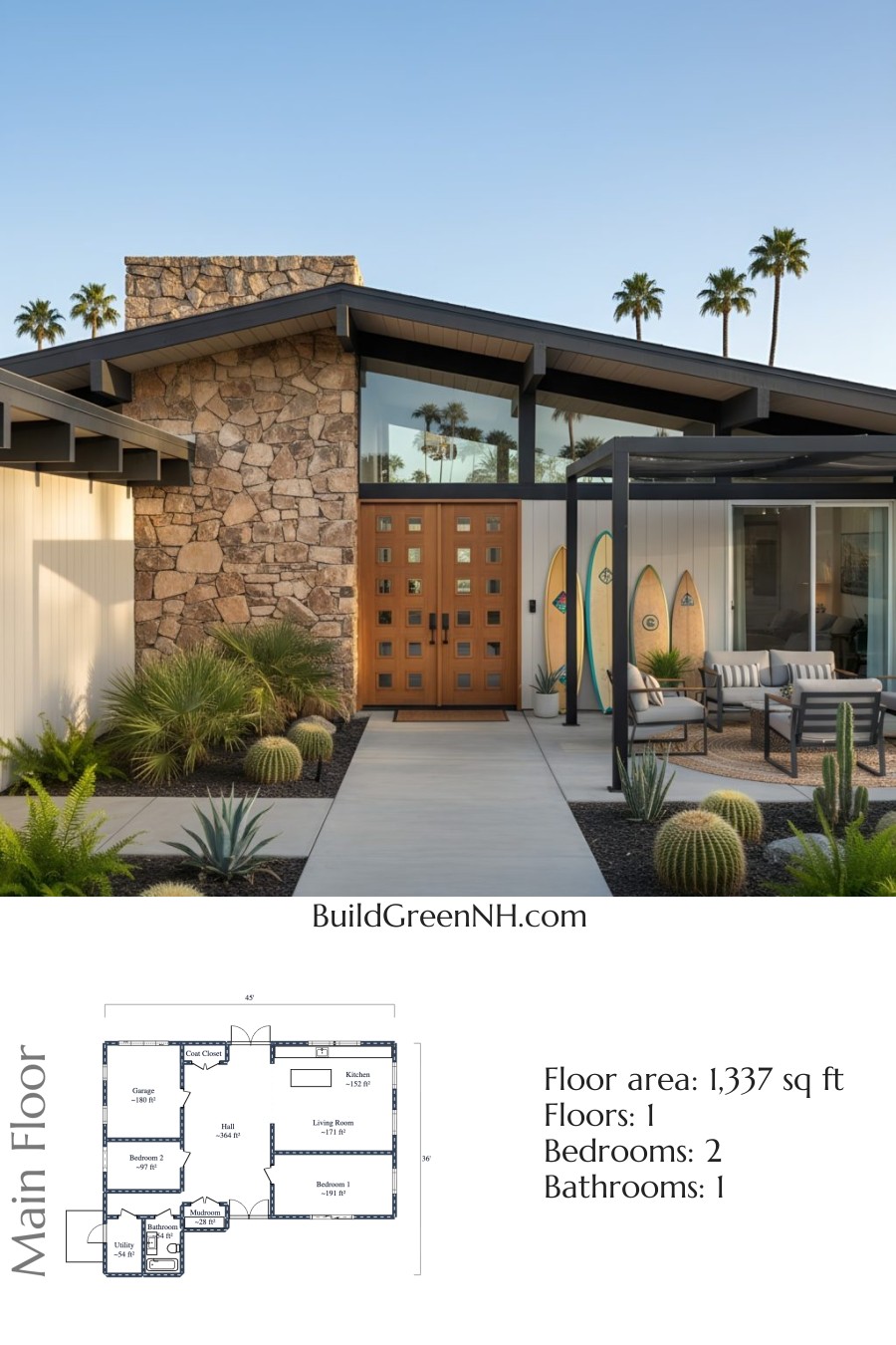 Desert Deco Retro Respite Floor Plan
