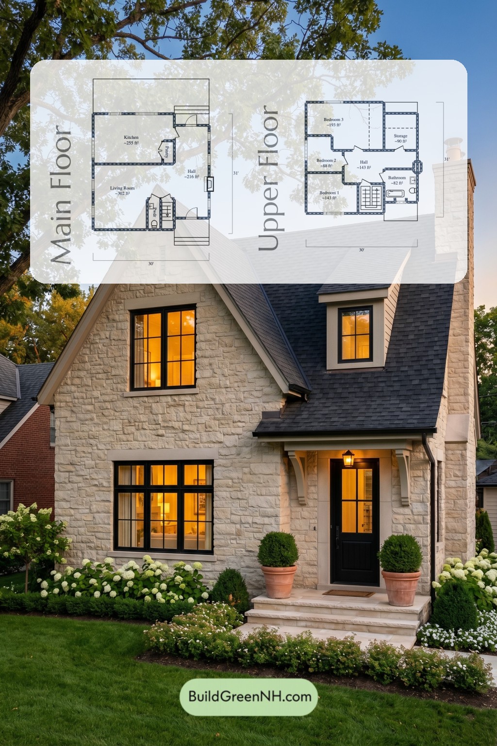 The Stonehaven Cottage Floor Plan