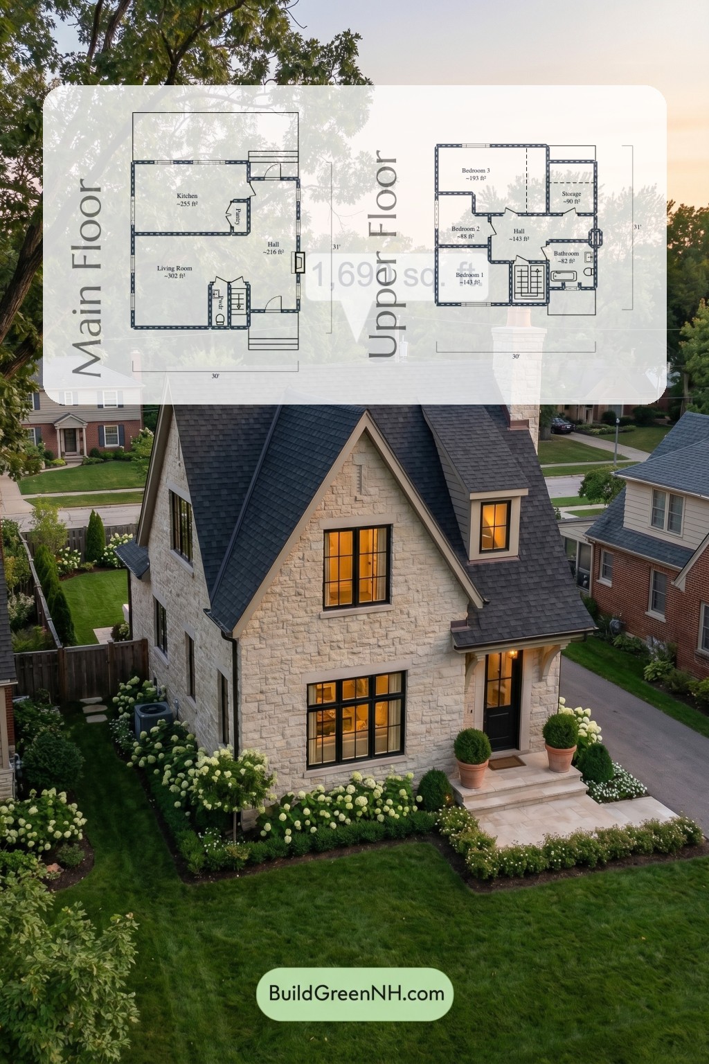 The Stonehaven Cottage Floor Plan