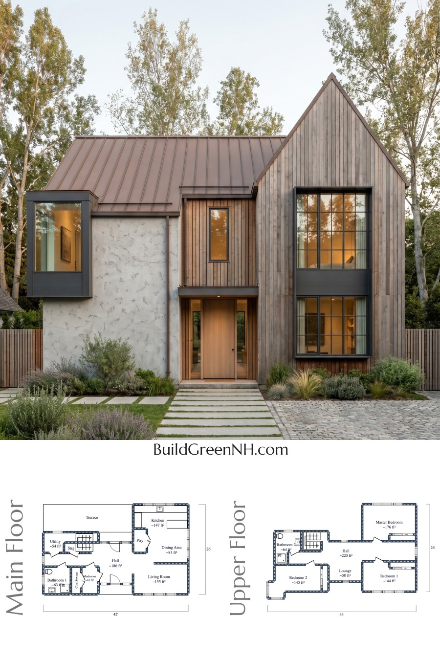 The Rustic Geometry Residence Floor Plan