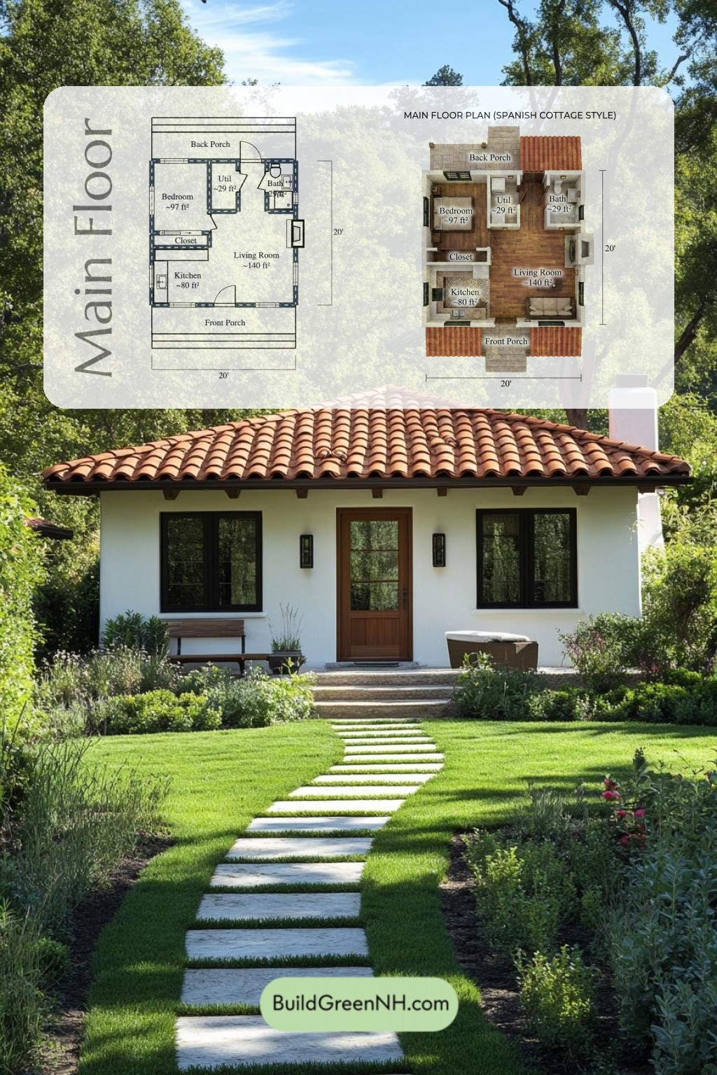Charming Terra Cotta Hideaway Floor Plan