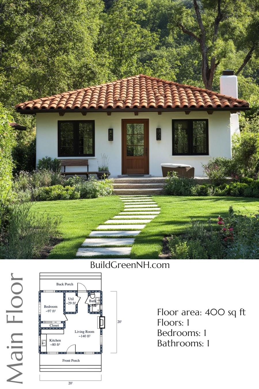 Charming Terra Cotta Hideaway Floor Plan