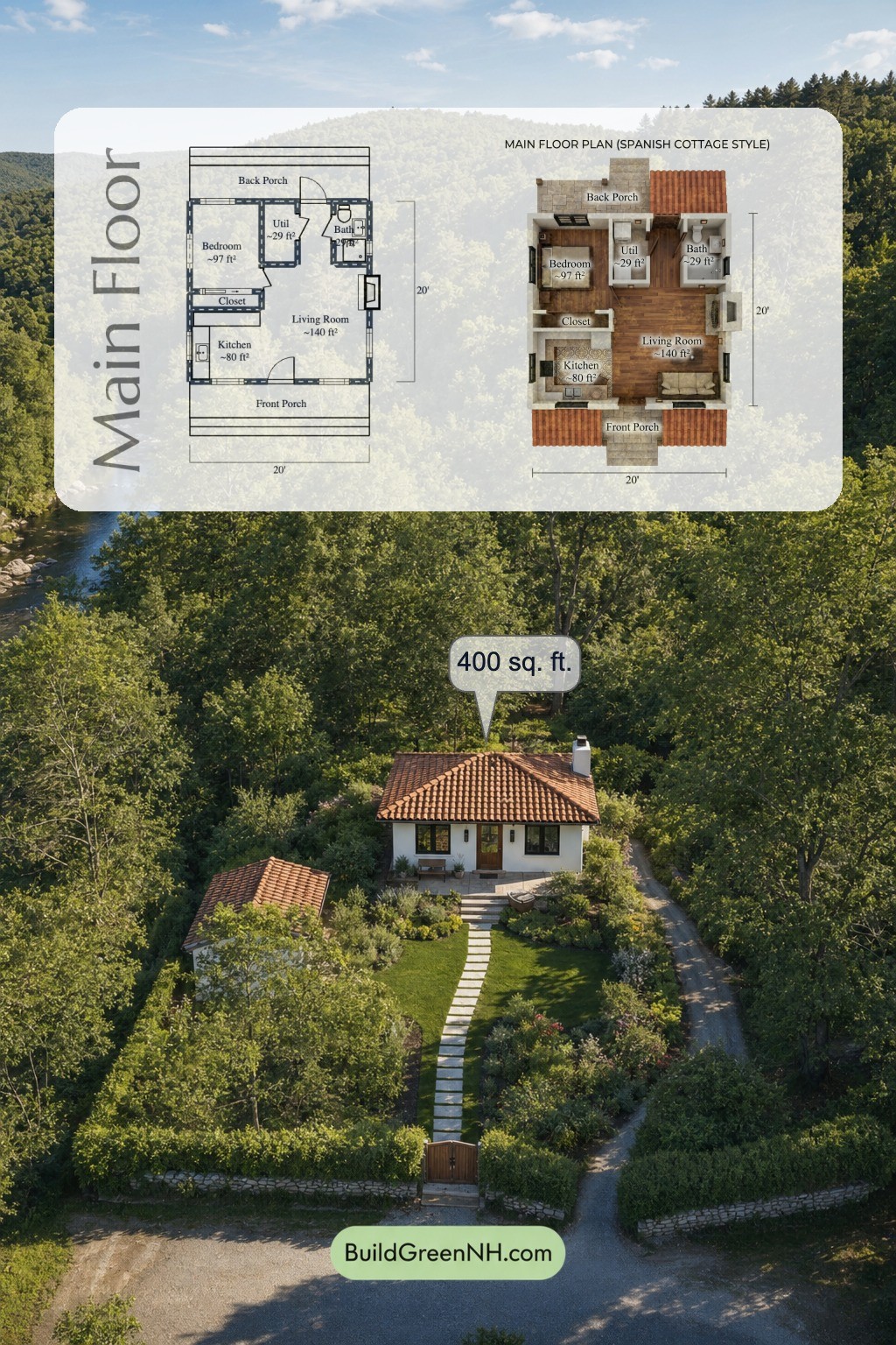 Charming Terra Cotta Hideaway Floor Plan