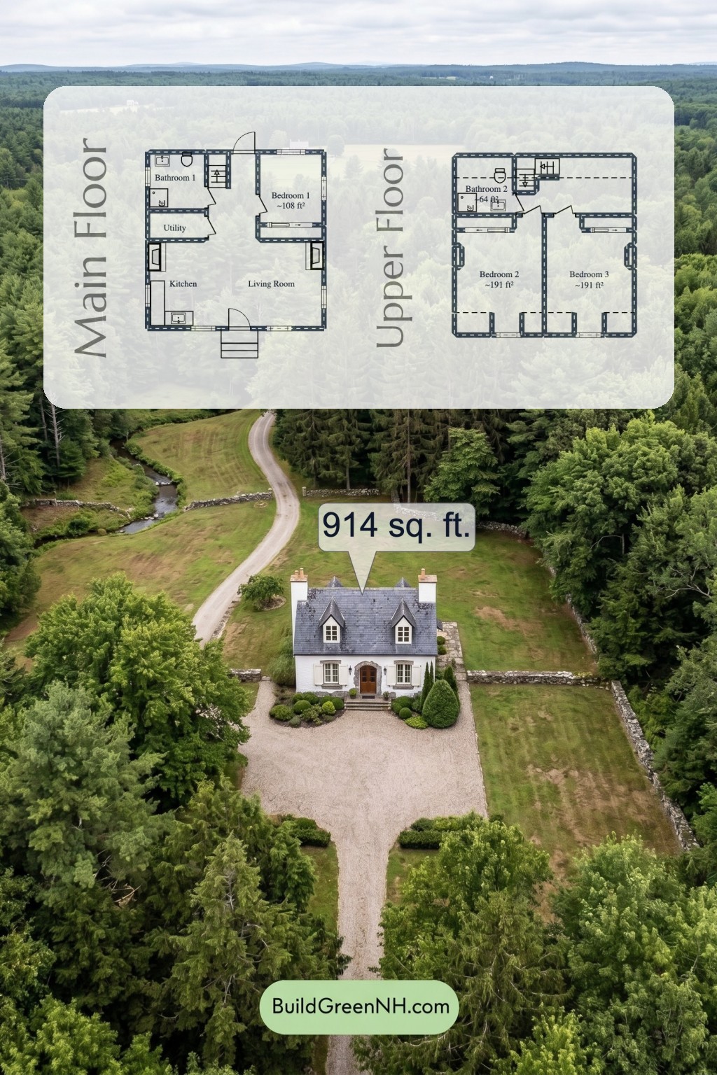 Charming Cottage Tucked in the Trees Floor Plan