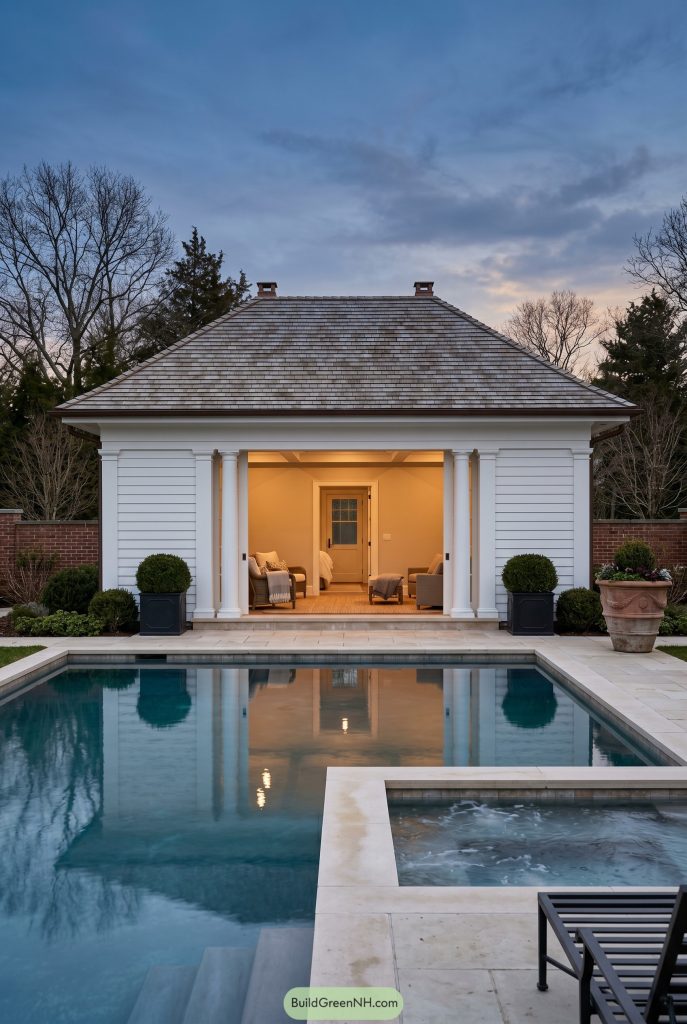 20 Breathtaking Pool Houses With Bedrooms for Secret Staycation Magic