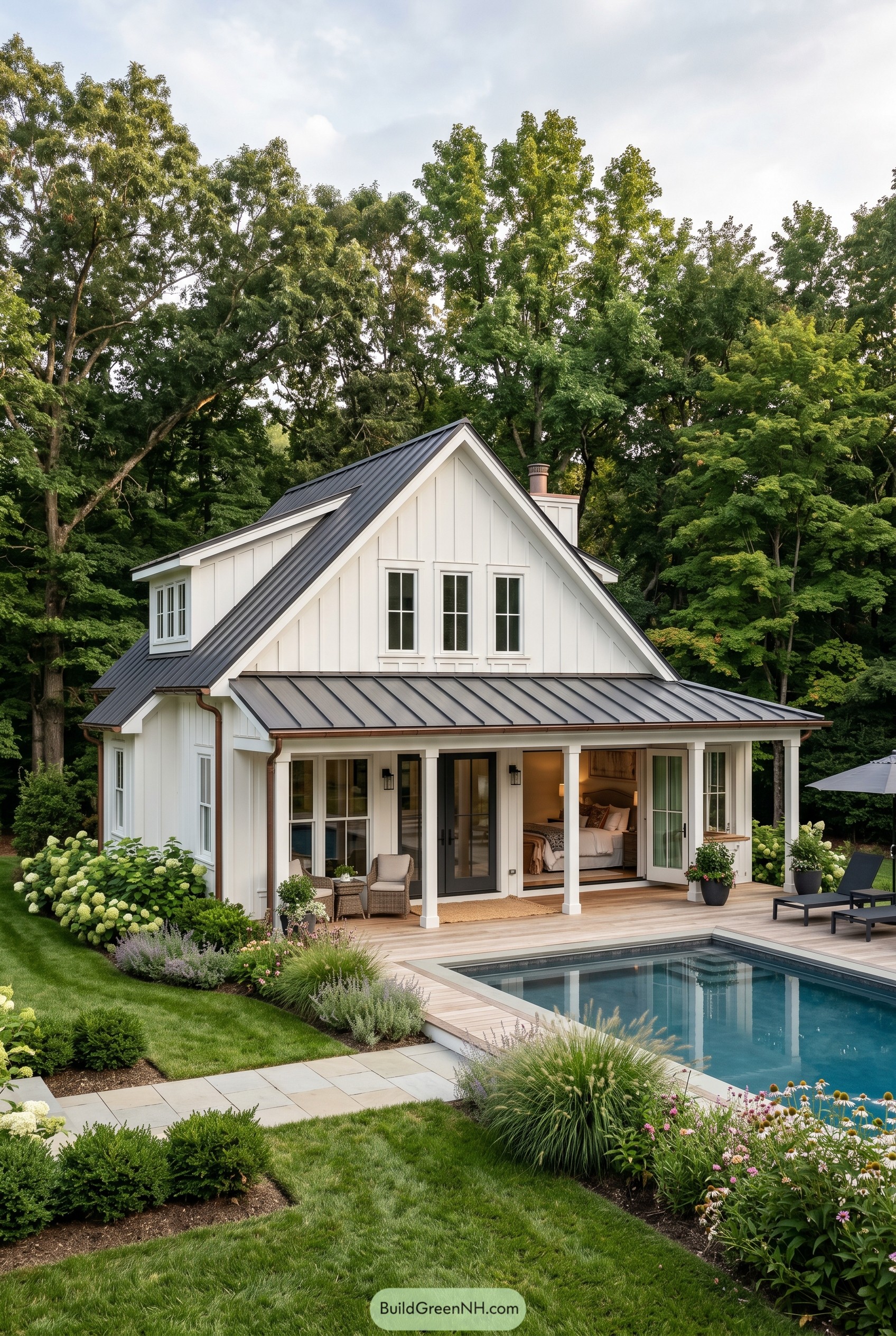 20 Breathtaking Pool Houses With Bedrooms for Secret Staycation Magic