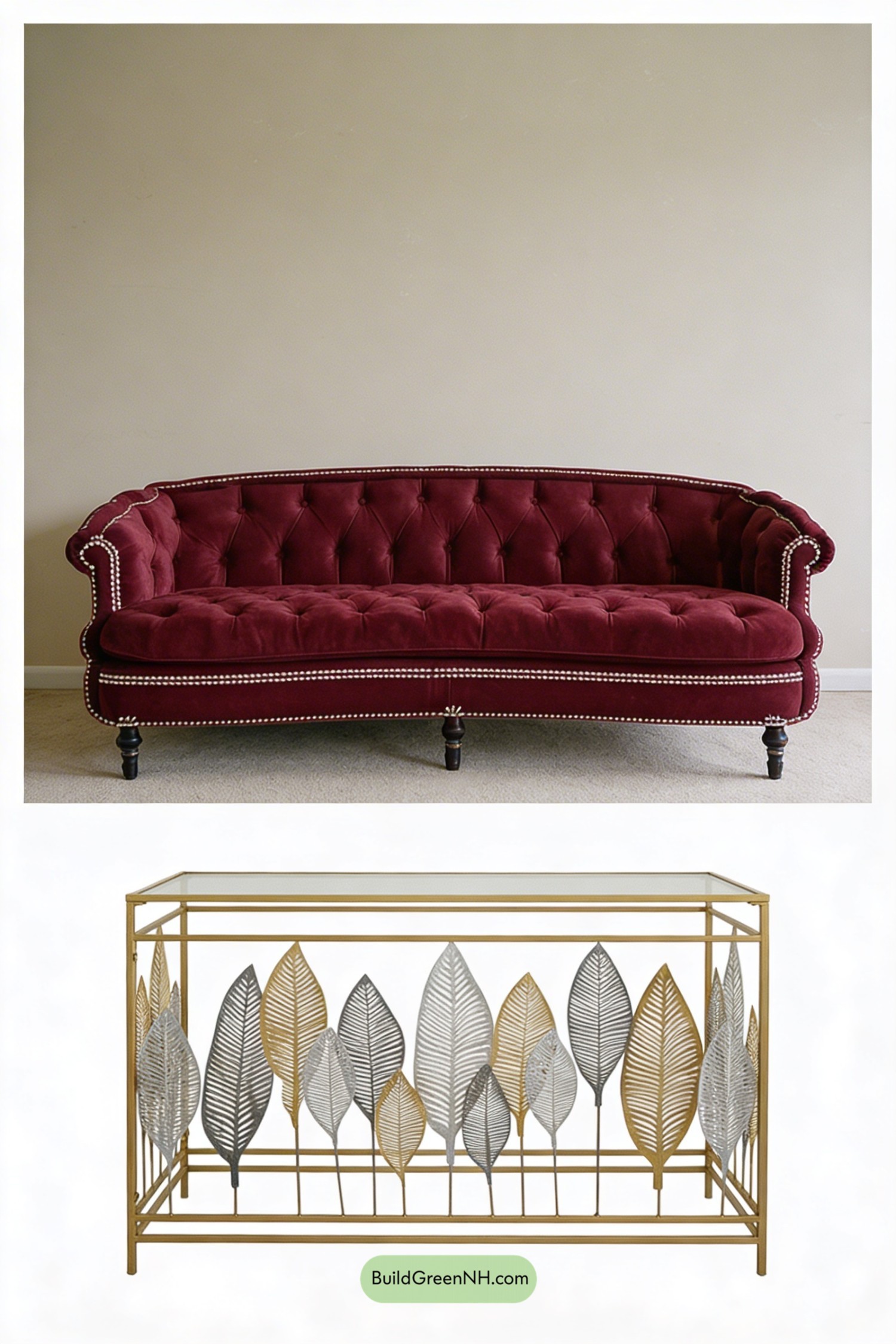 Moodboard for Ruby Lacquer Lounge Makeover