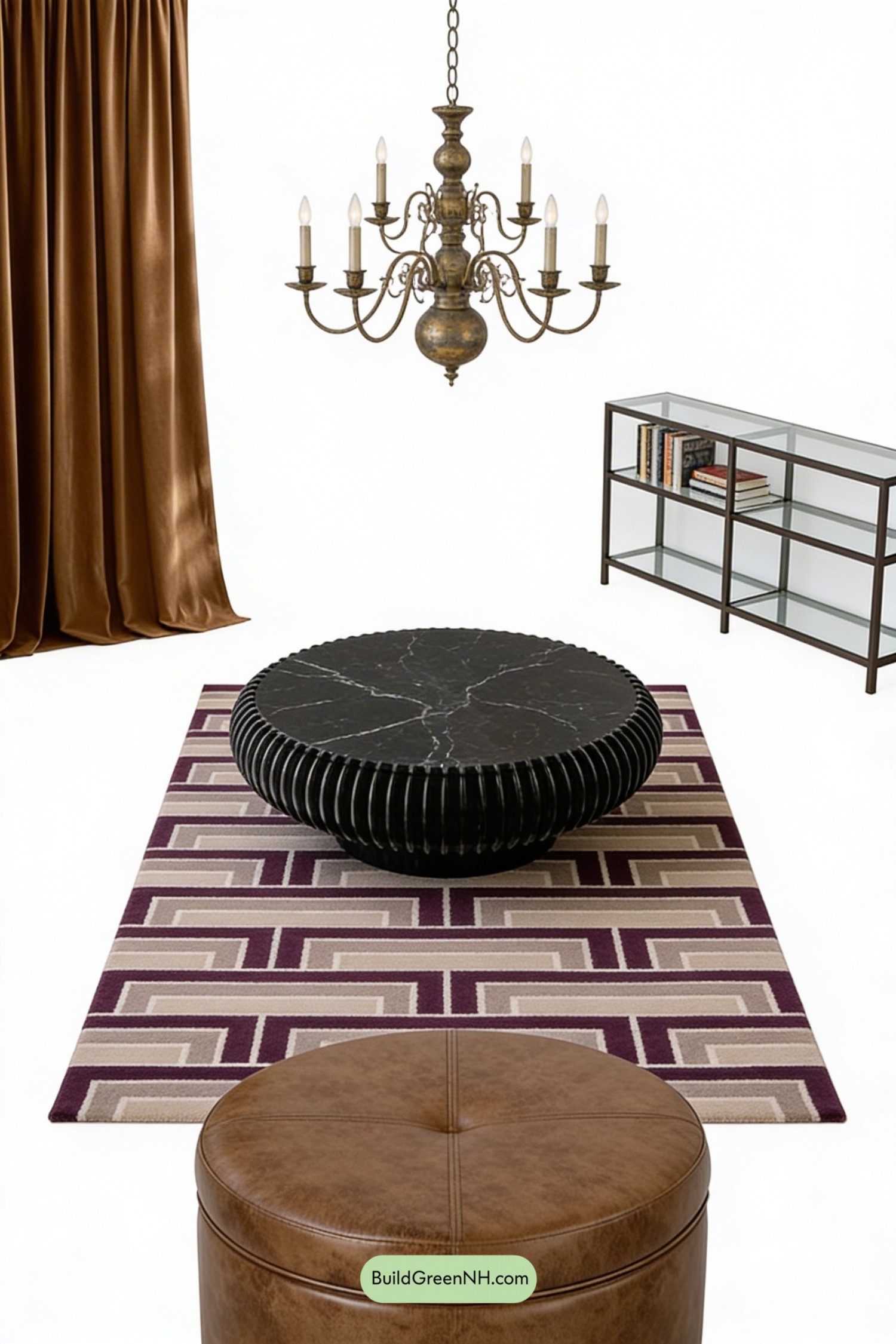 Moodboard for Plum Library Lounge With Glam Soul