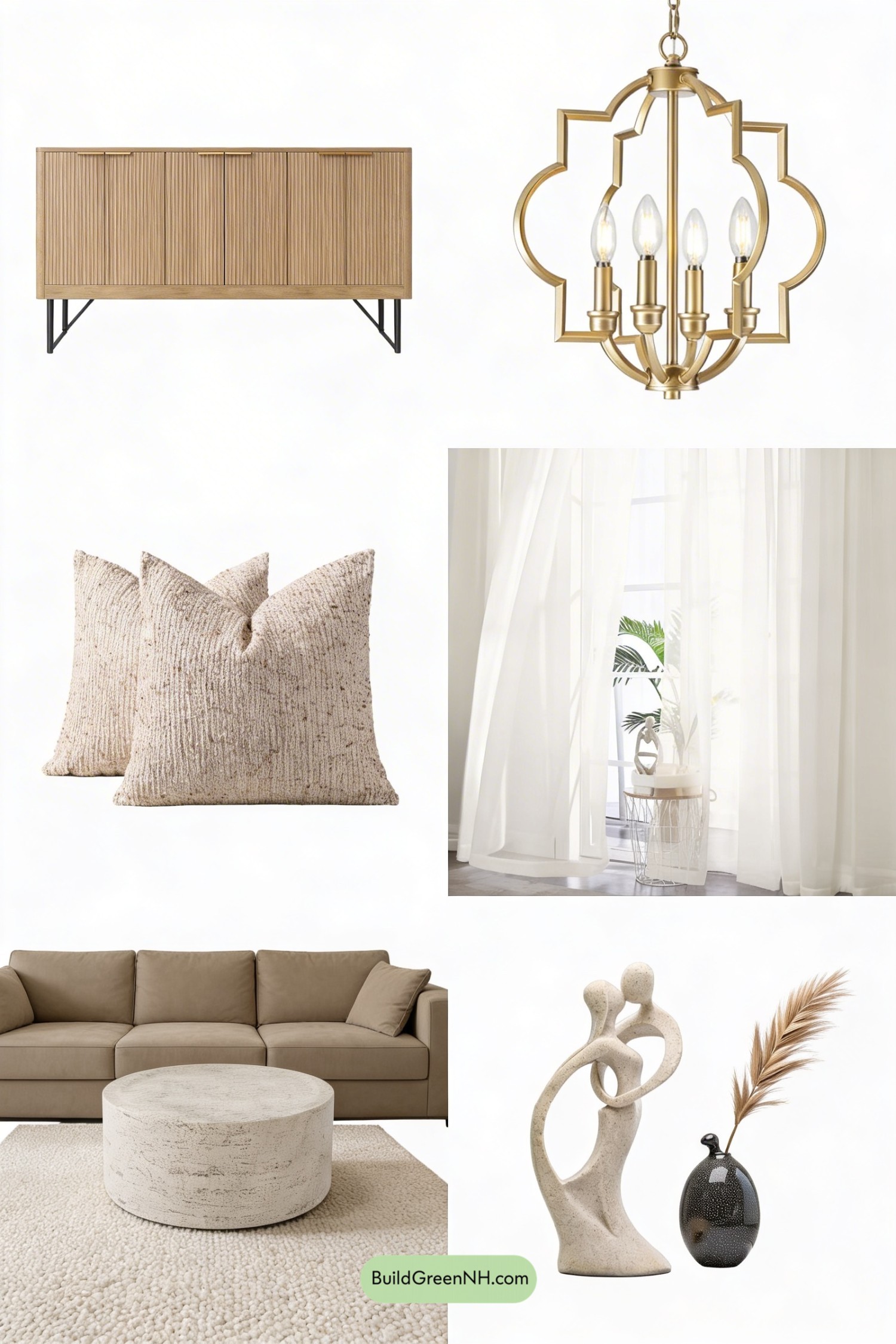 Moodboard for Book-Matched Travertine Accent Wall