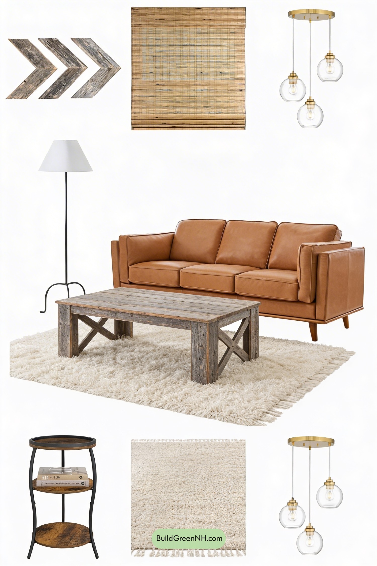 Moodboard for Chevron Wood Wall Steals the Show