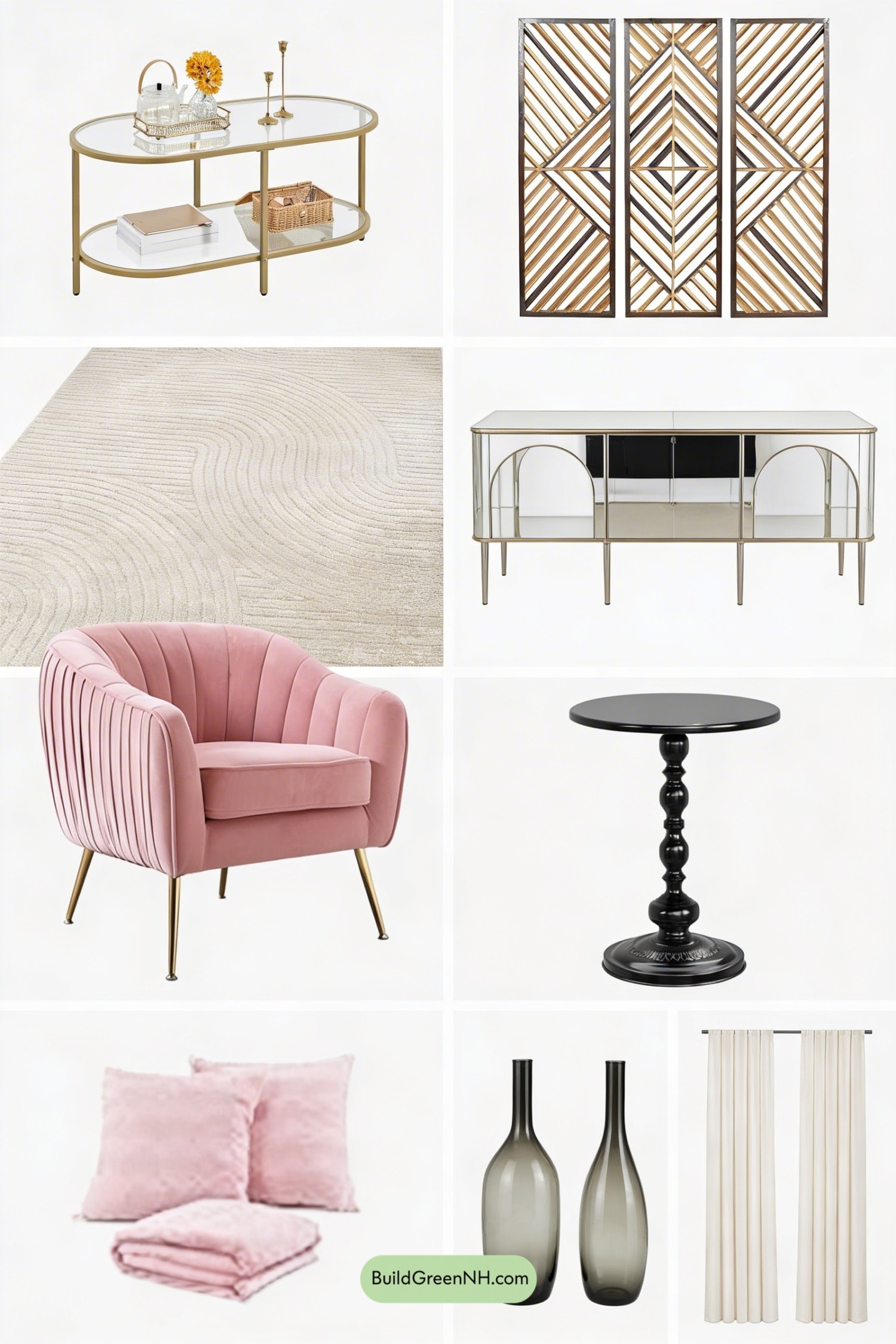 Moodboard for Beige Sofa, Soft Deco Glow