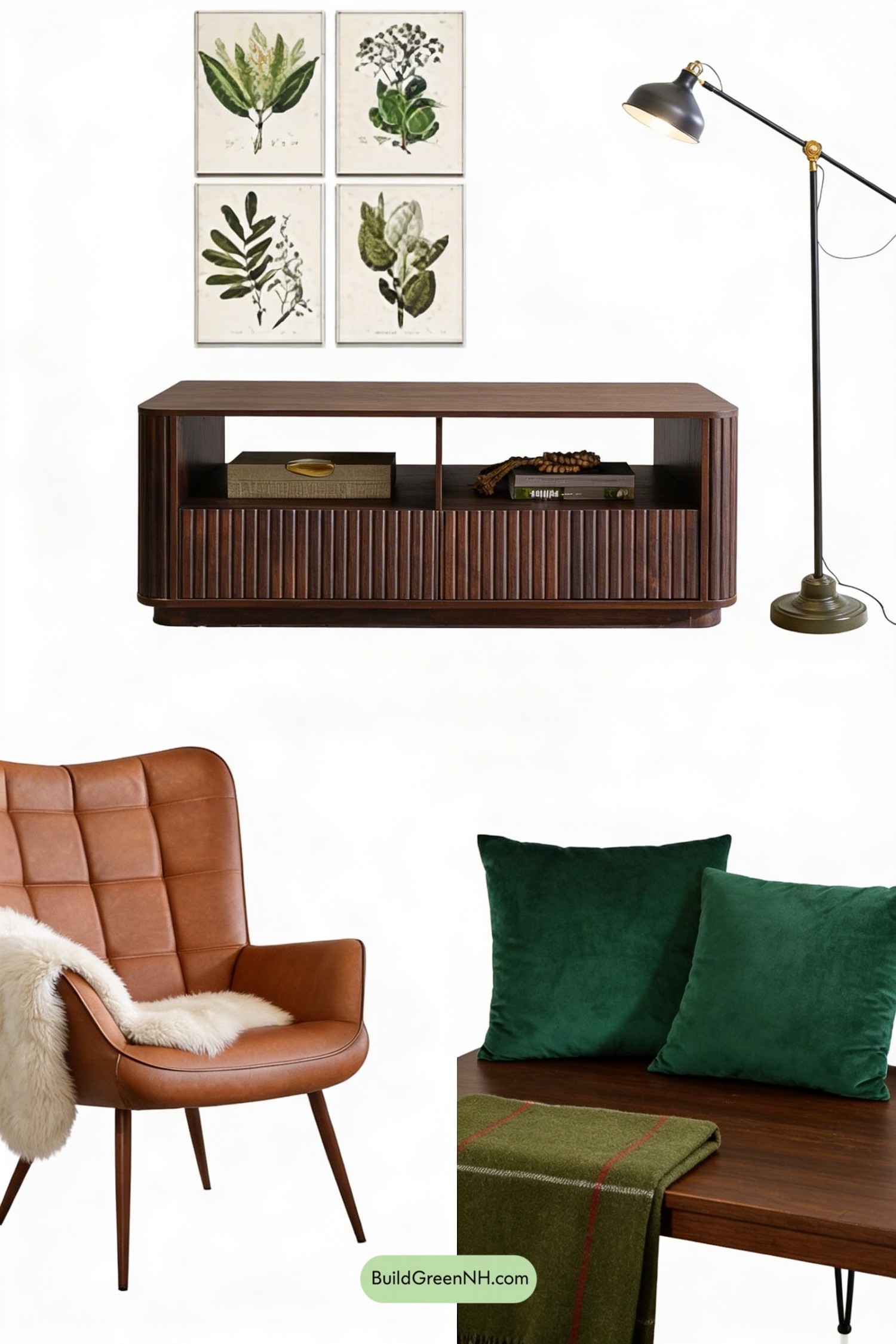 Moodboard for Beige Sofa, Library Lounge Charm