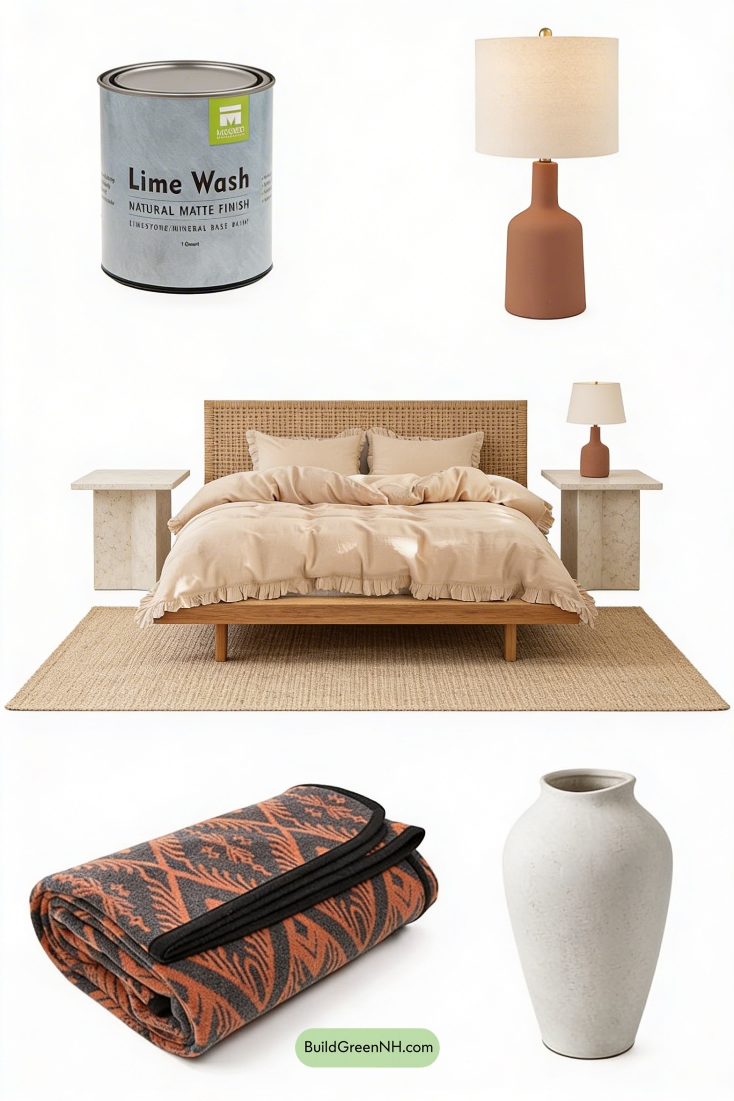 Moodboard for Desert Adobe Bedroom Makeover