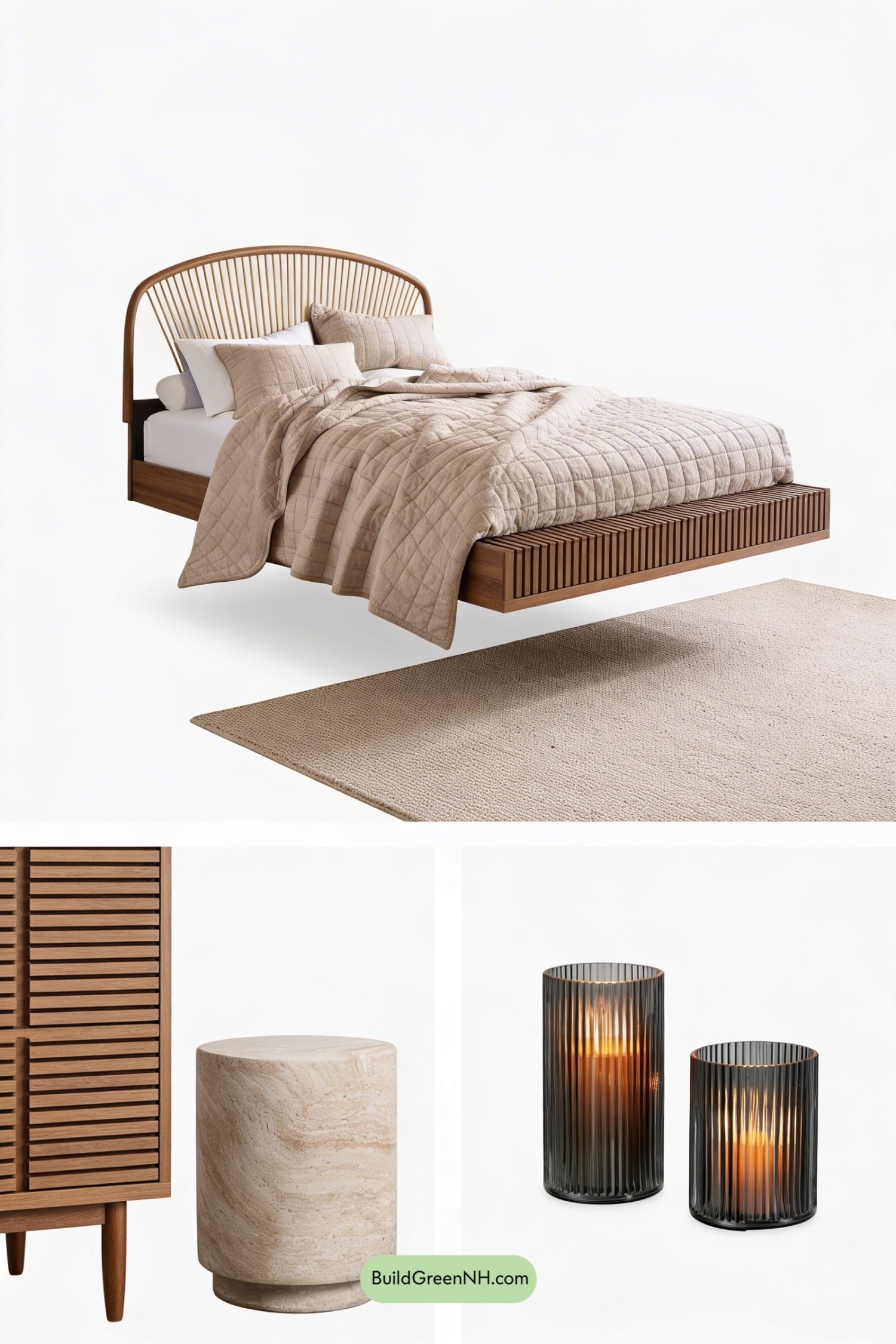 Moodboard for Walnut Warmth, Organic Calm