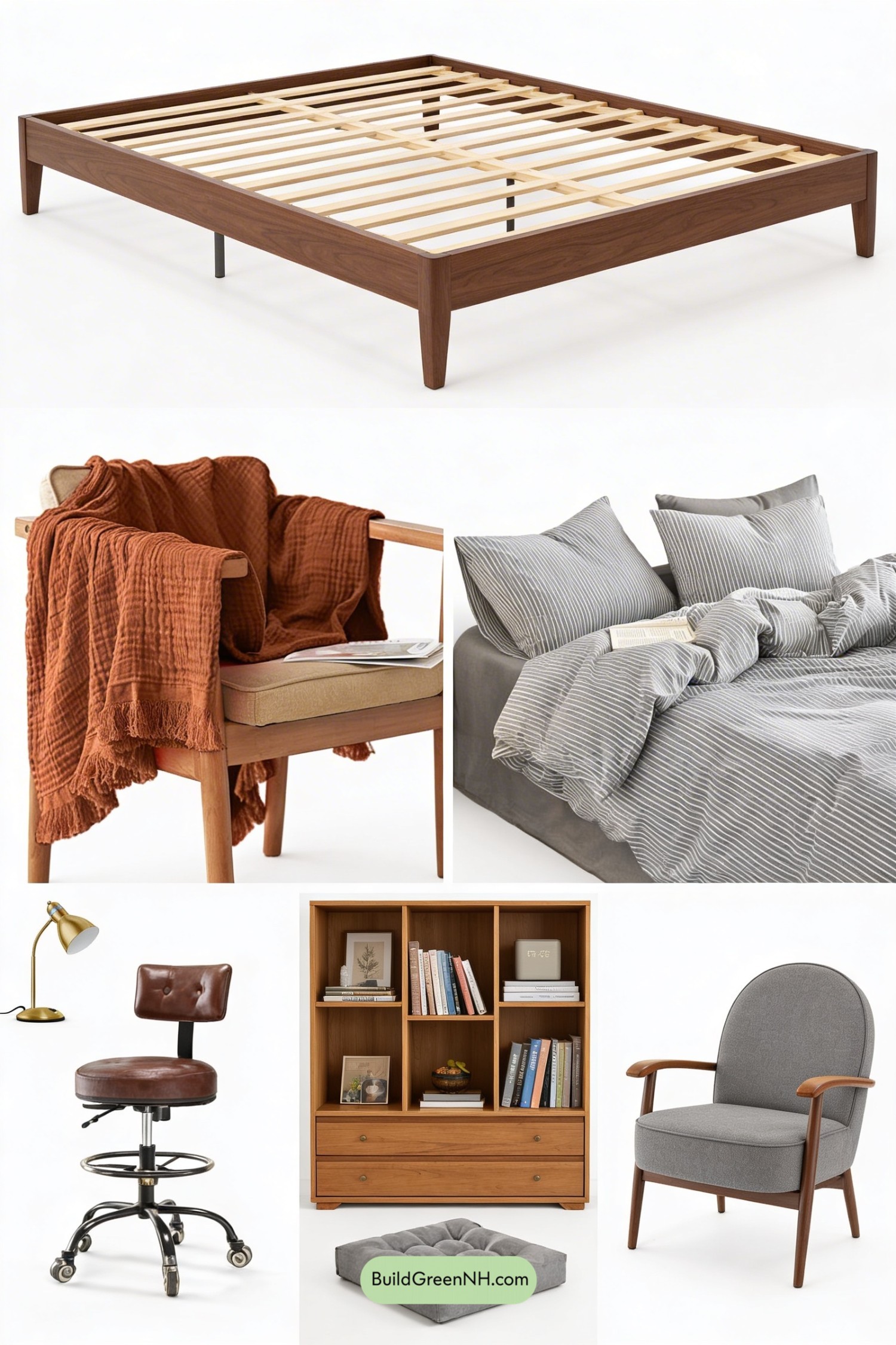 Moodboard for Earthy Atelier Bedroom Makeover