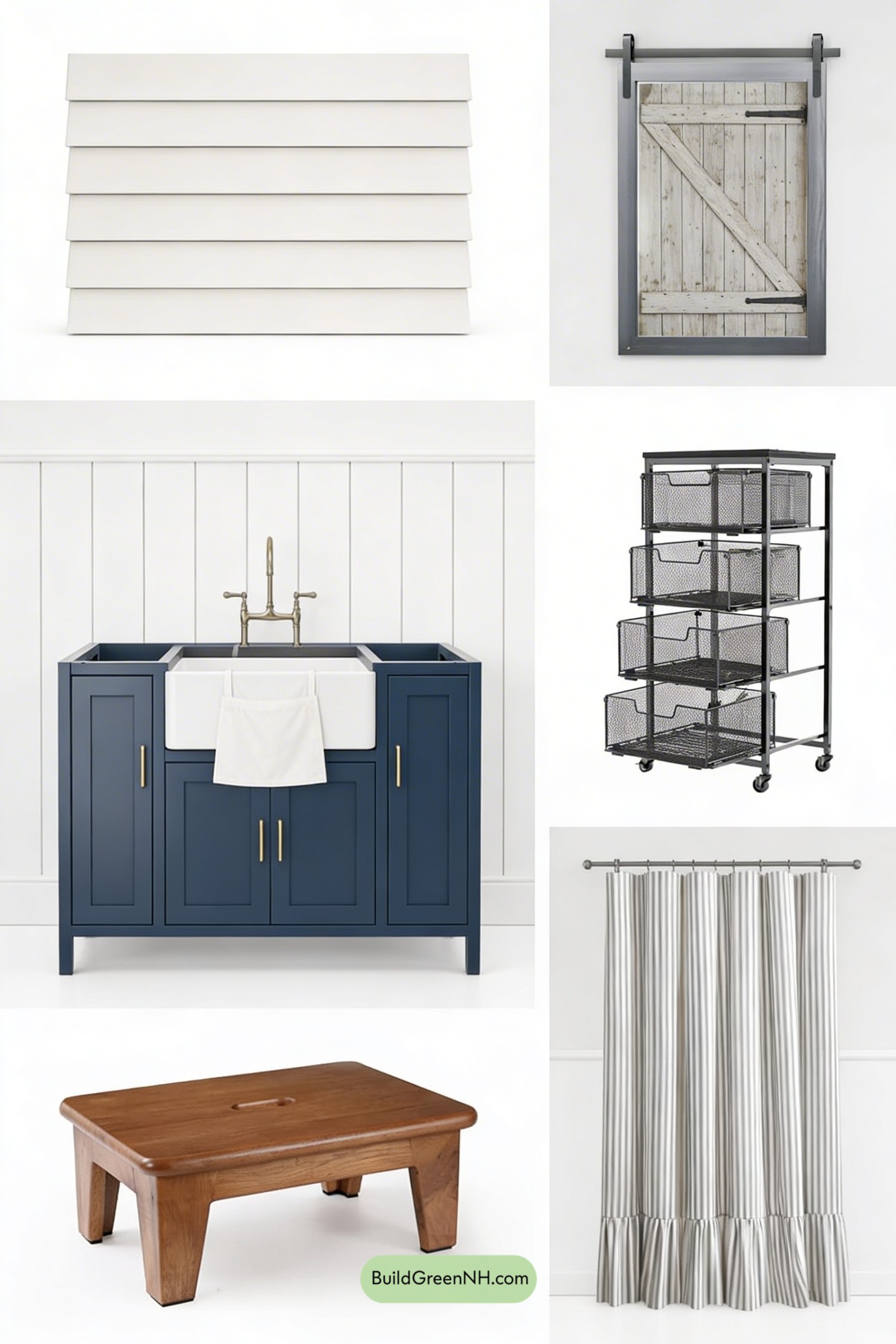 Moodboard for Denim-Blue Farmhouse Bath Refresh