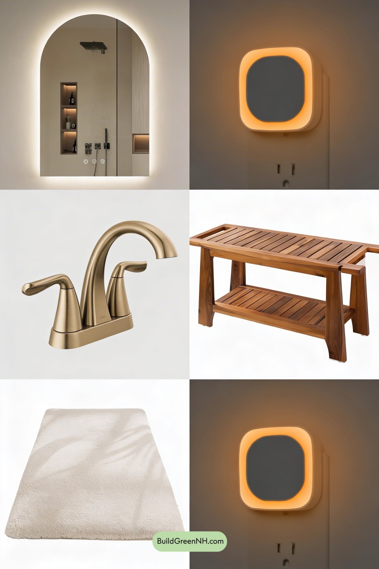 Moodboard for Whisper Yellow Spa Bathroom Refresh