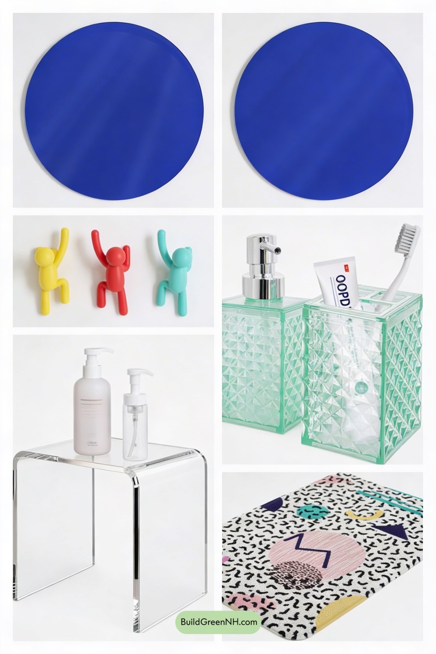 Moodboard for Memphis Lemon Bathroom Makeover