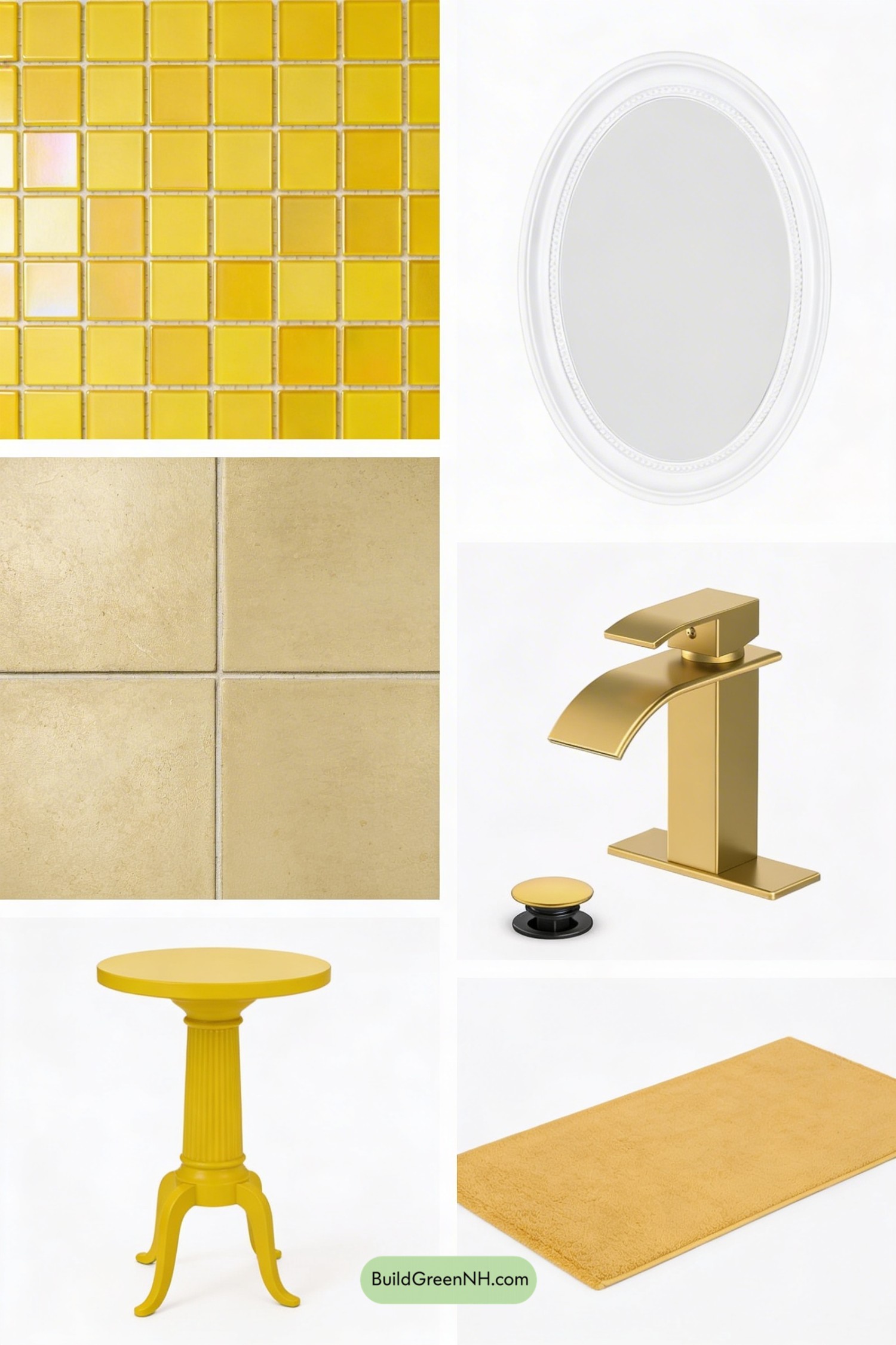 Moodboard for Butter-to-Saffron Bathroom Glow