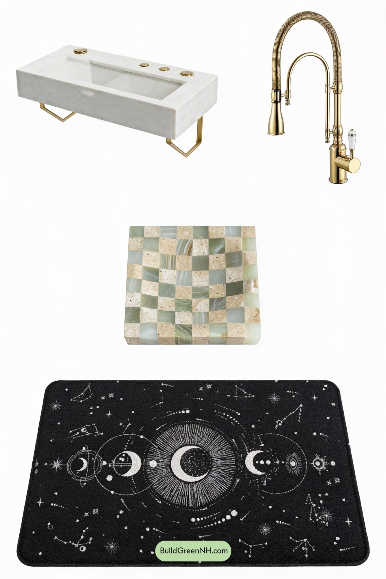 Moodboard for Limestone Bathroom with Gallery Glow