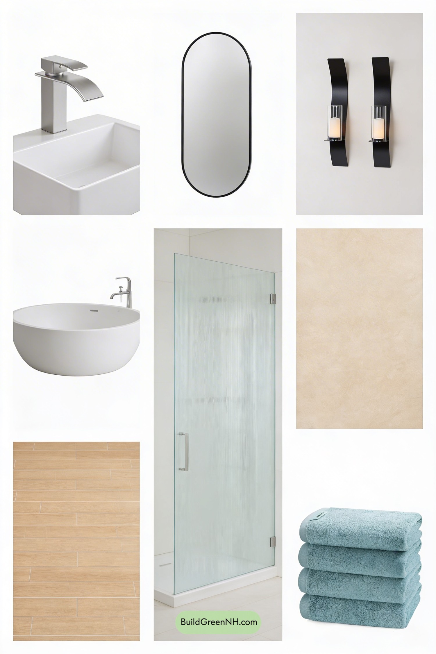 Moodboard for Lavender Mist Bathroom Refresh