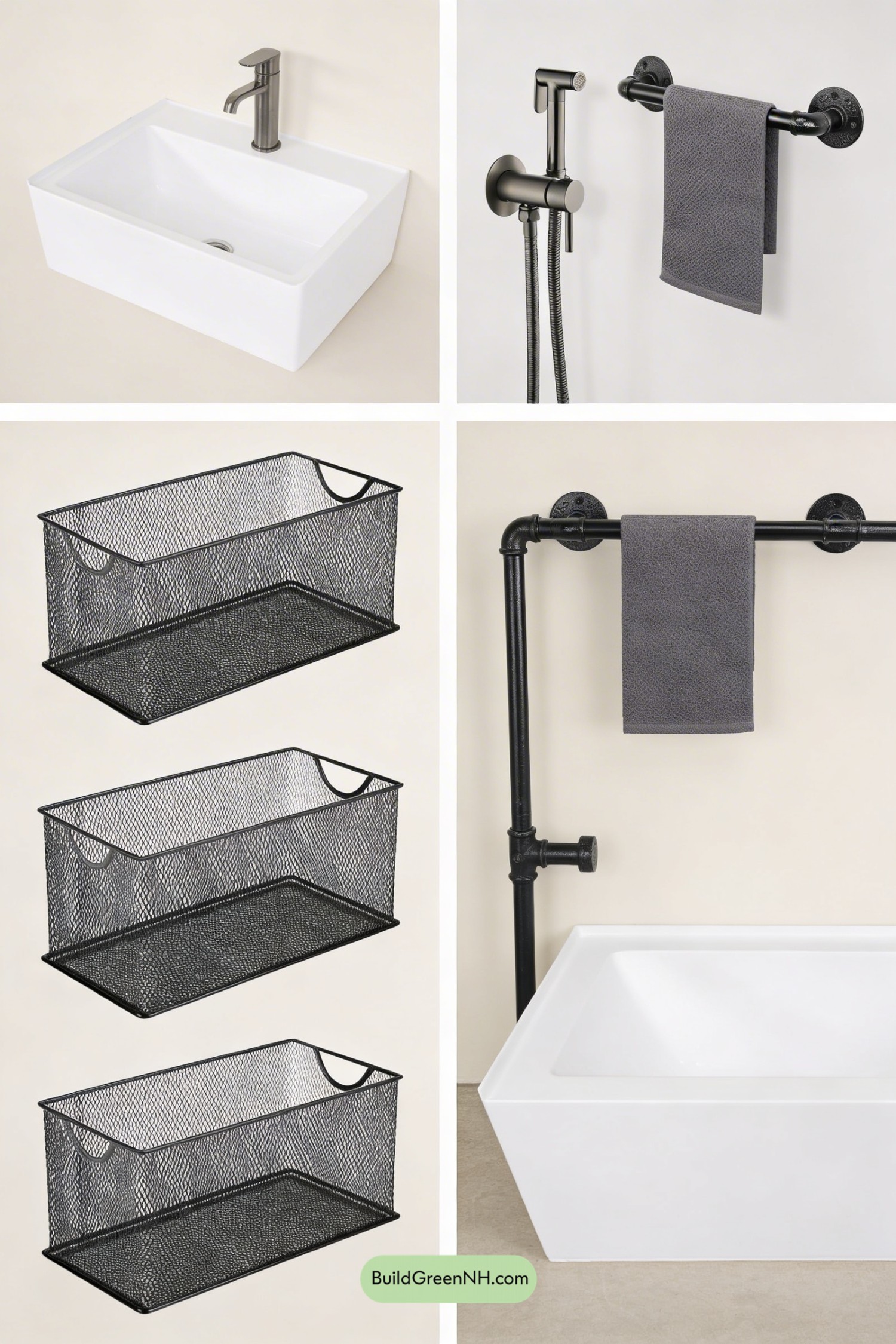 Moodboard for Storm-Blue Industrial Bathroom Makeover
