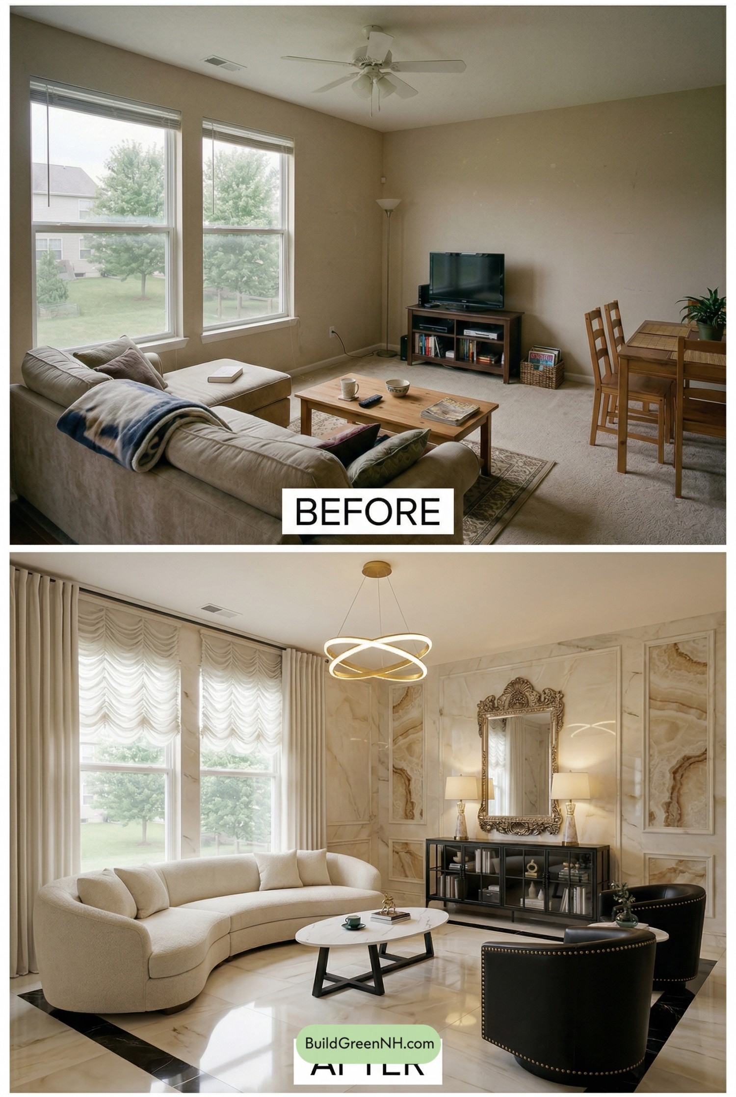 Ivory and Onyx Couture Glam