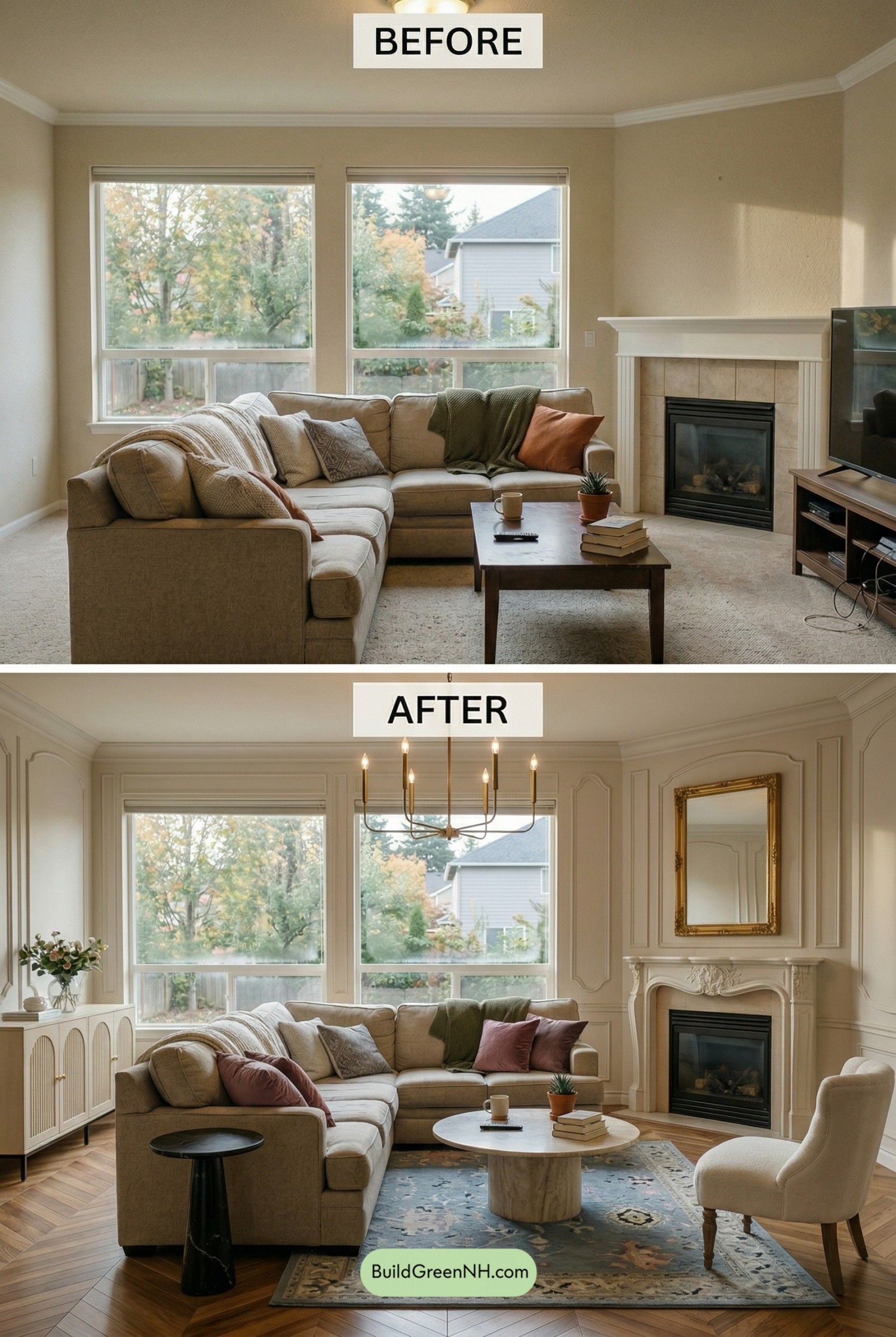 15 Living Room Redesigns That Make the Humble Beige Couch Look Absolutely Stunning