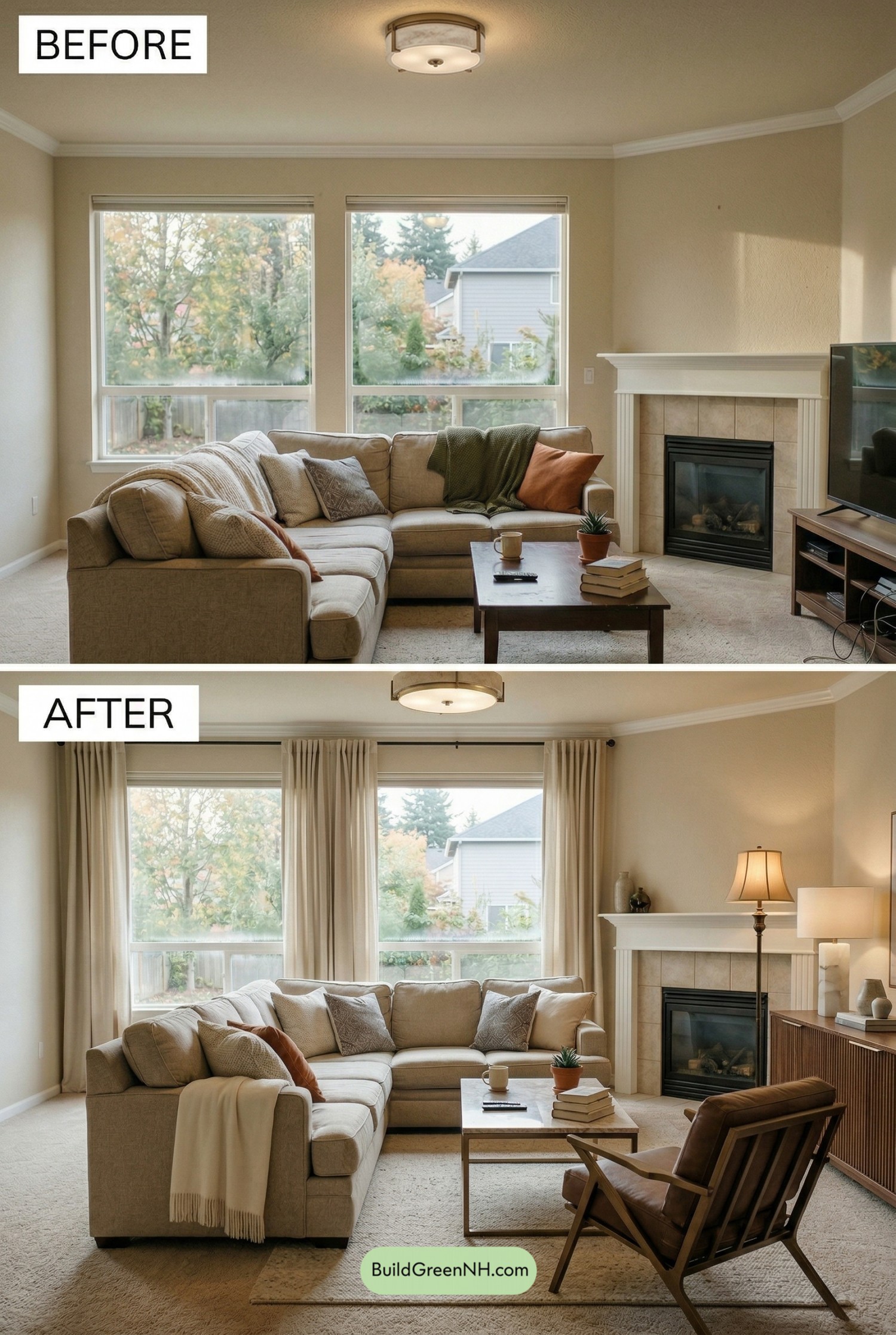 Quiet Luxury Around a Beige Sectional