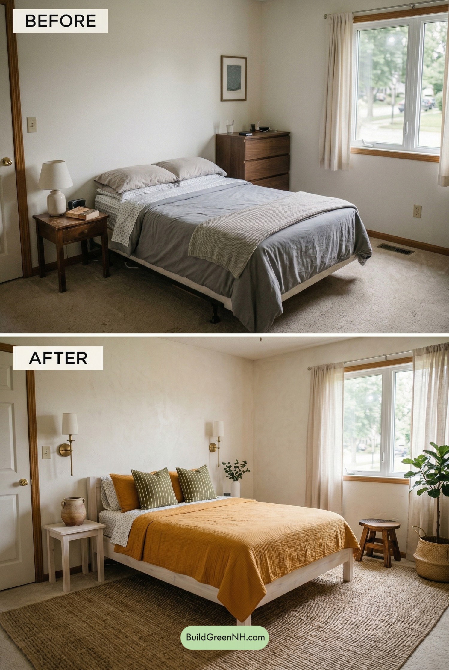 Saffron Sunwashed Bedroom Retreat