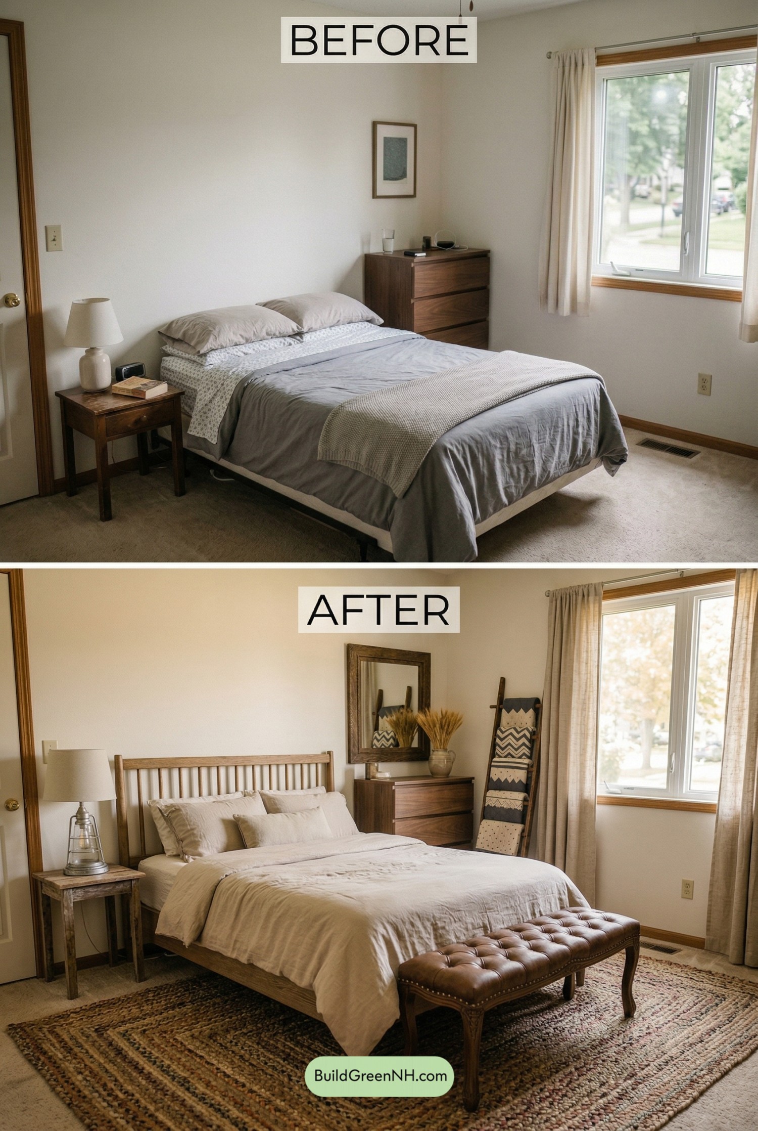 Rustic Harvest Bedroom Makeover