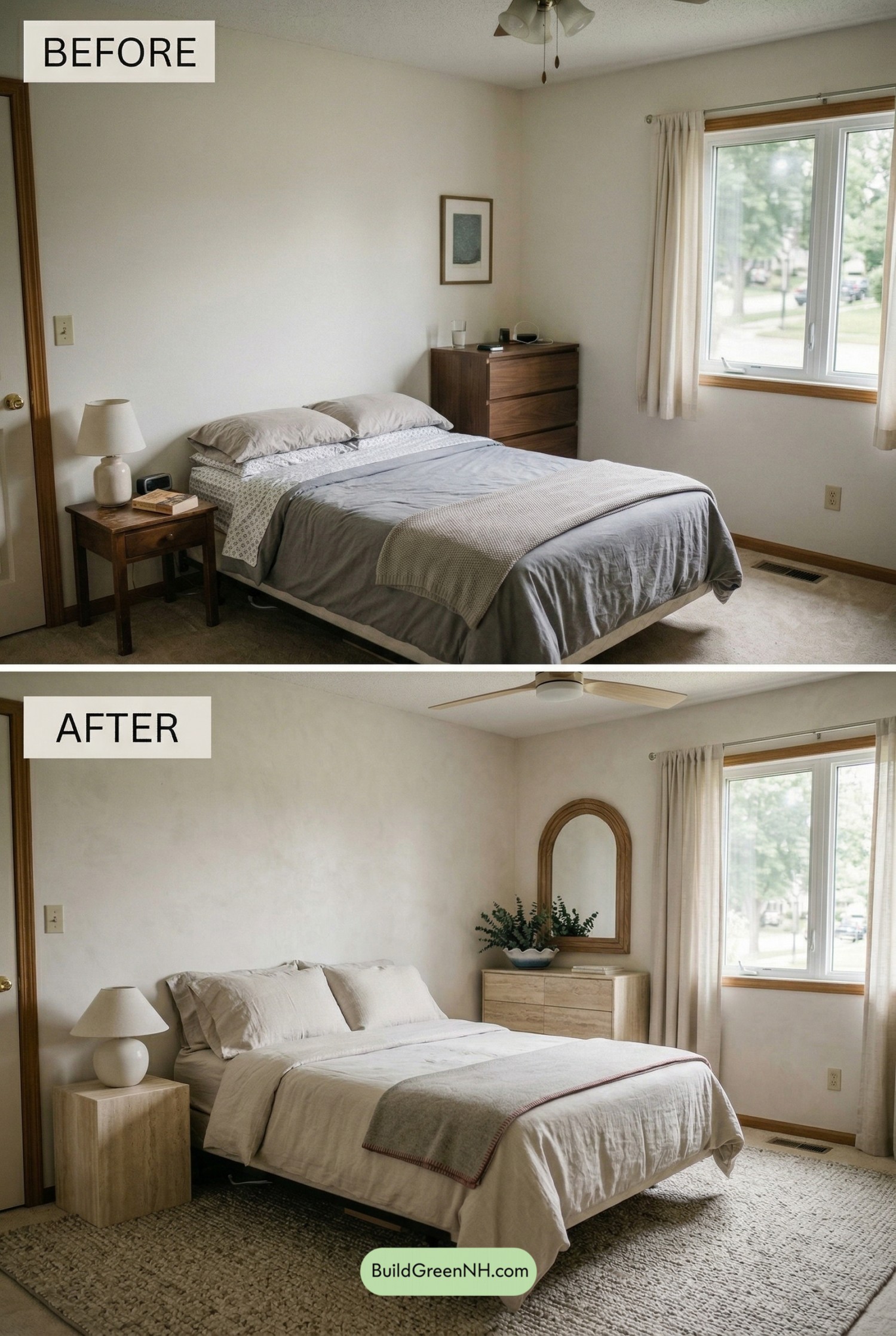 Stone-and-Flax Bedroom Refresh
