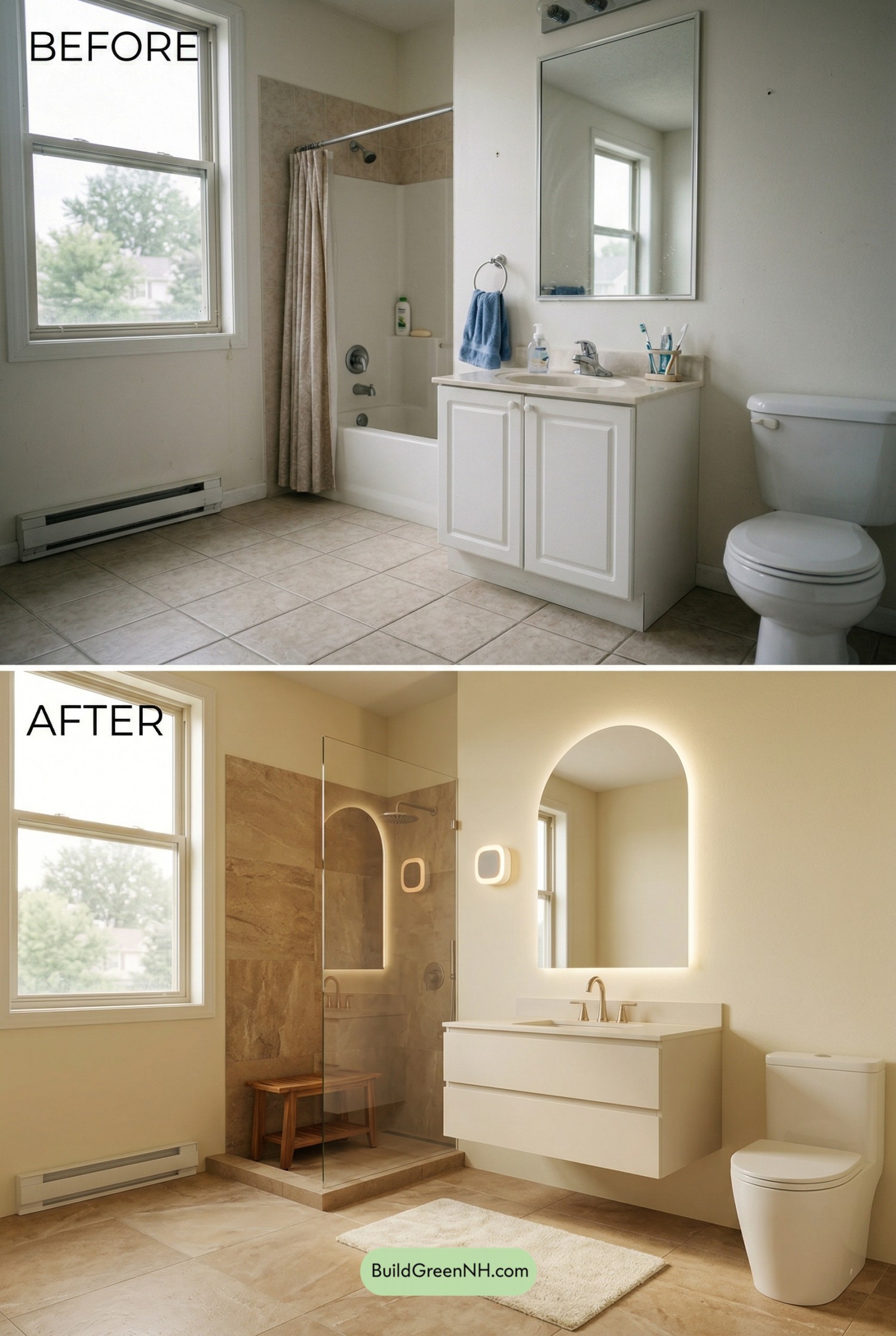 Whisper Yellow Spa Bathroom Refresh