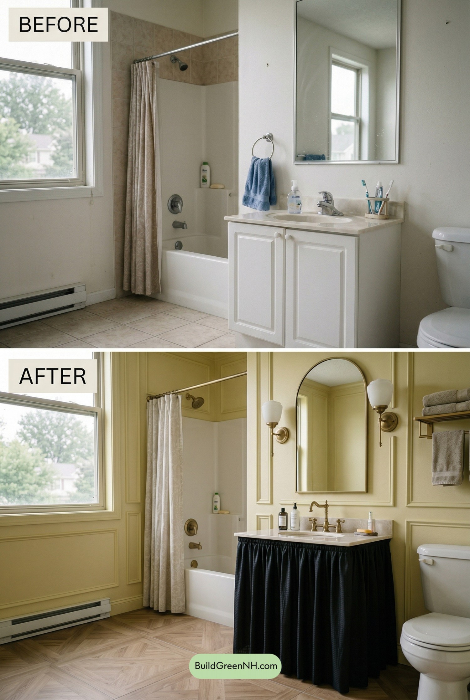 Parisian Citron Bathroom Revival