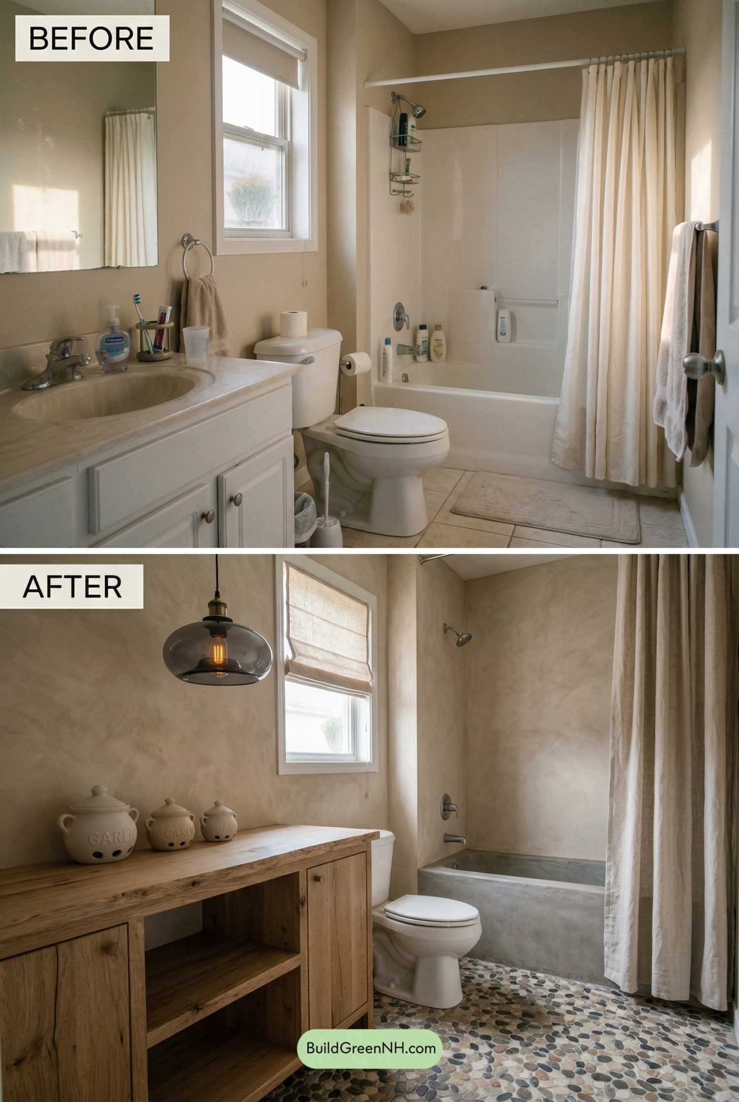 Wabi-Sabi Warm Neutral Bathroom