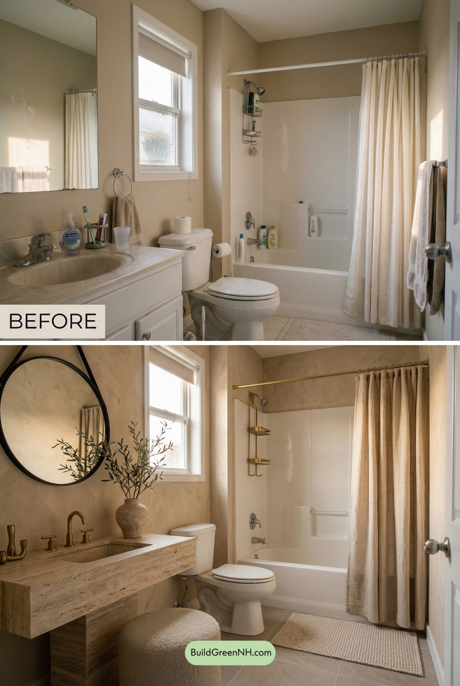 Desert-Modern Warm Neutral Bathroom