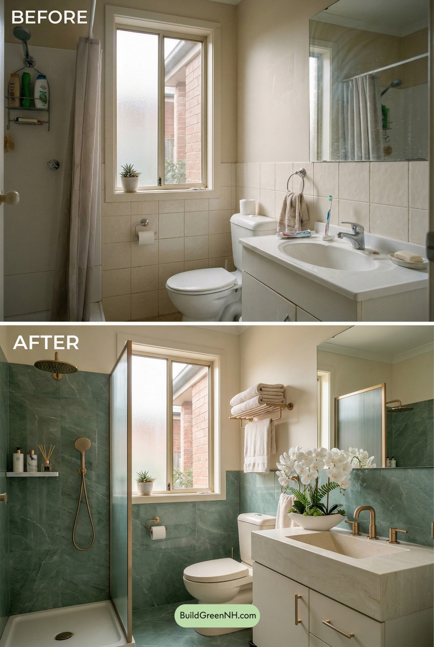 Jade Hotel Bathroom Makeover